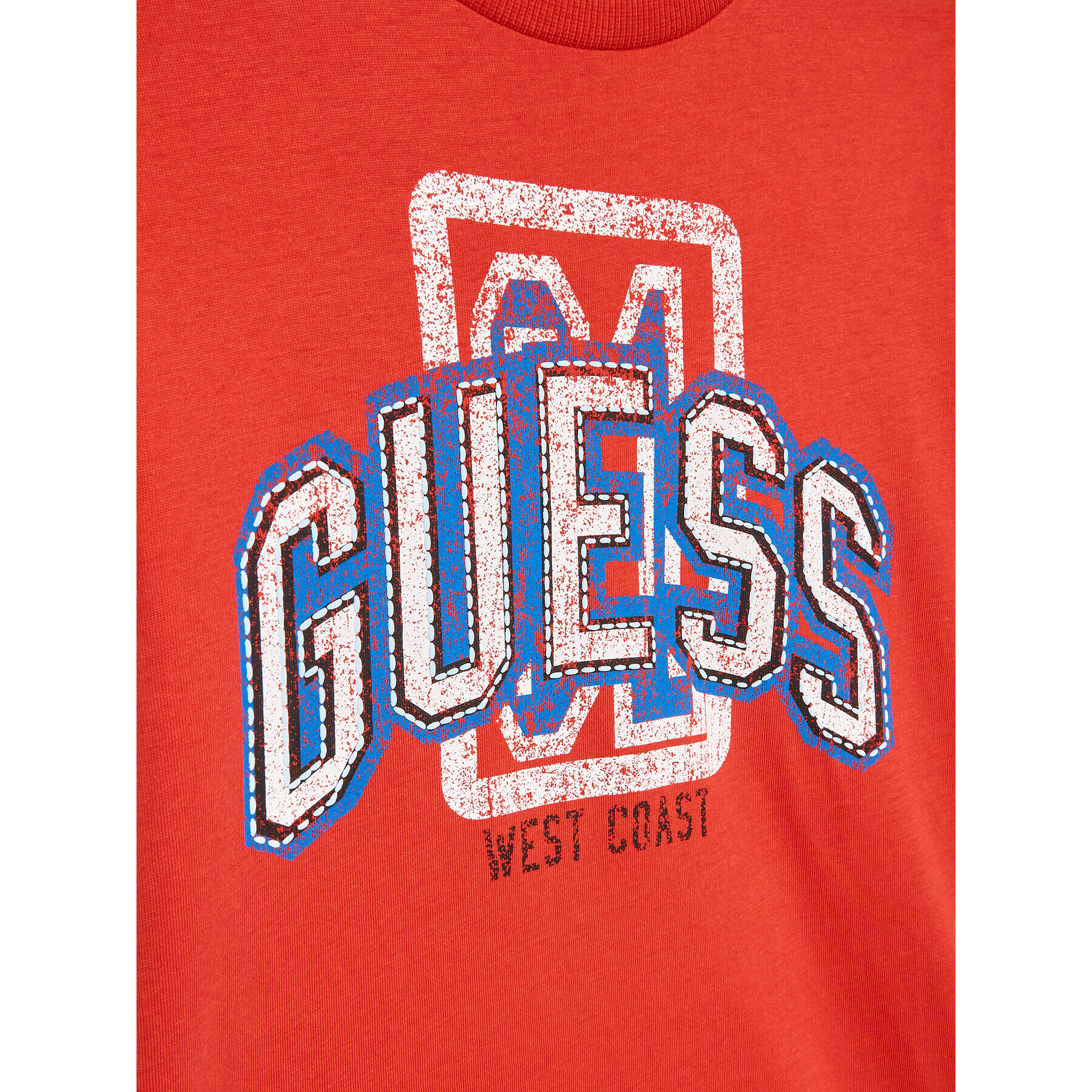 Guess Tricou L3RI11 K8HM0 Roșu Regular Fit - Pled.ro