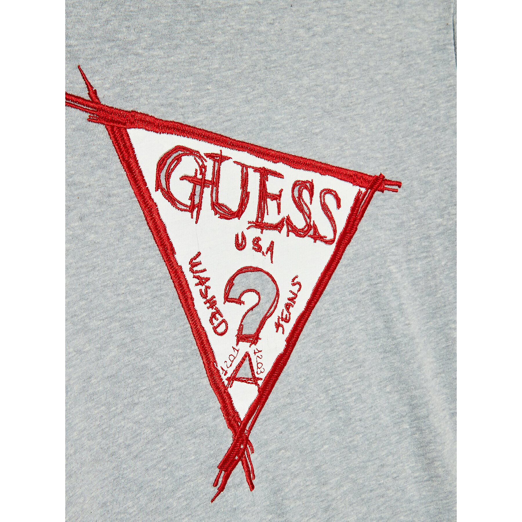 Guess Tricou L3RI24 KAV10 Gri Regular Fit - Pled.ro