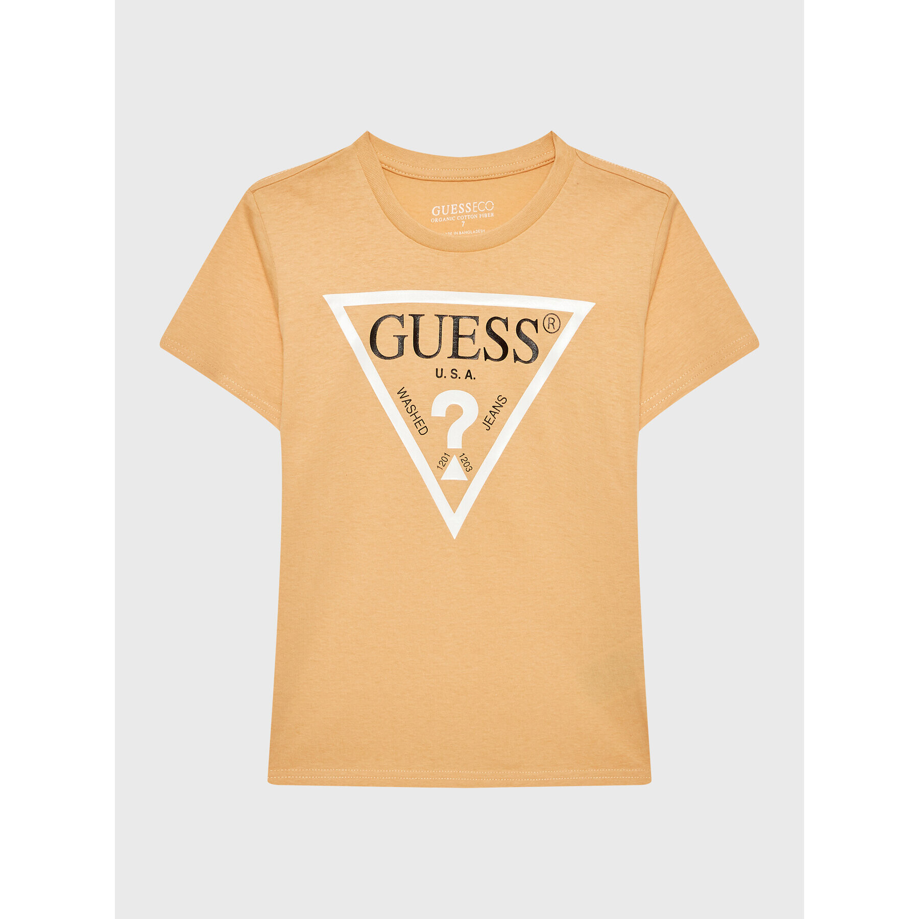 Guess Tricou L73I55 K8HM0 Portocaliu Regular Fit - Pled.ro