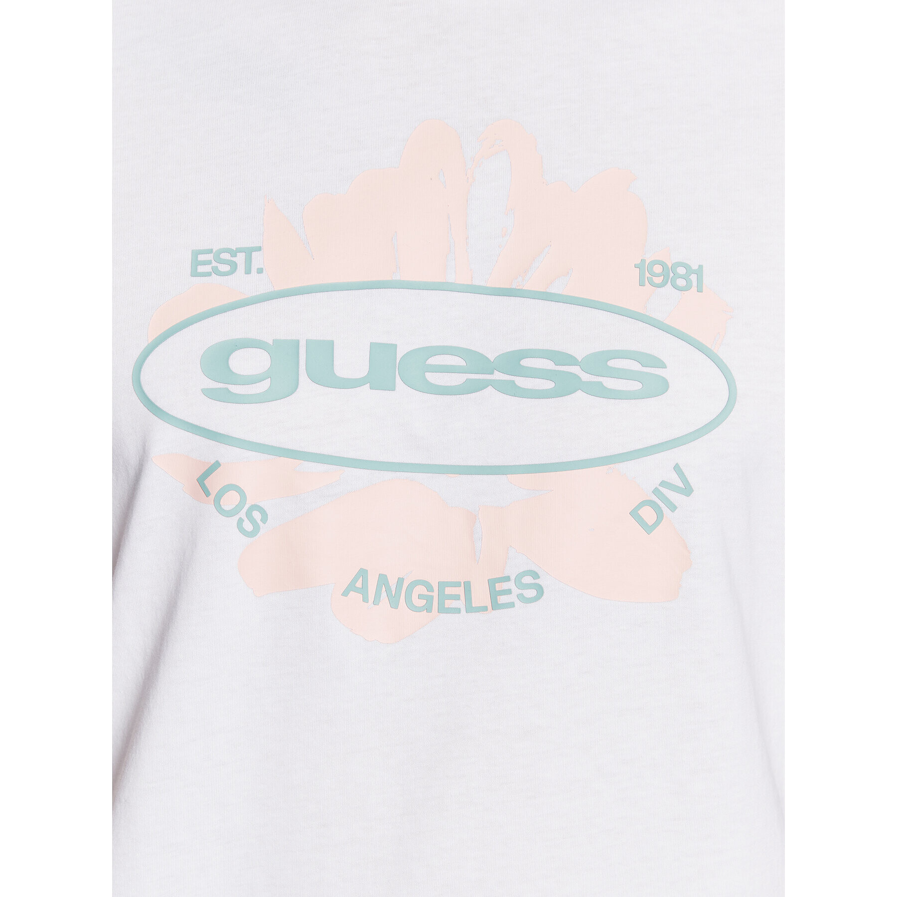 Guess Tricou Logo M3GI61 K9RM1 Alb Slim Fit - Pled.ro