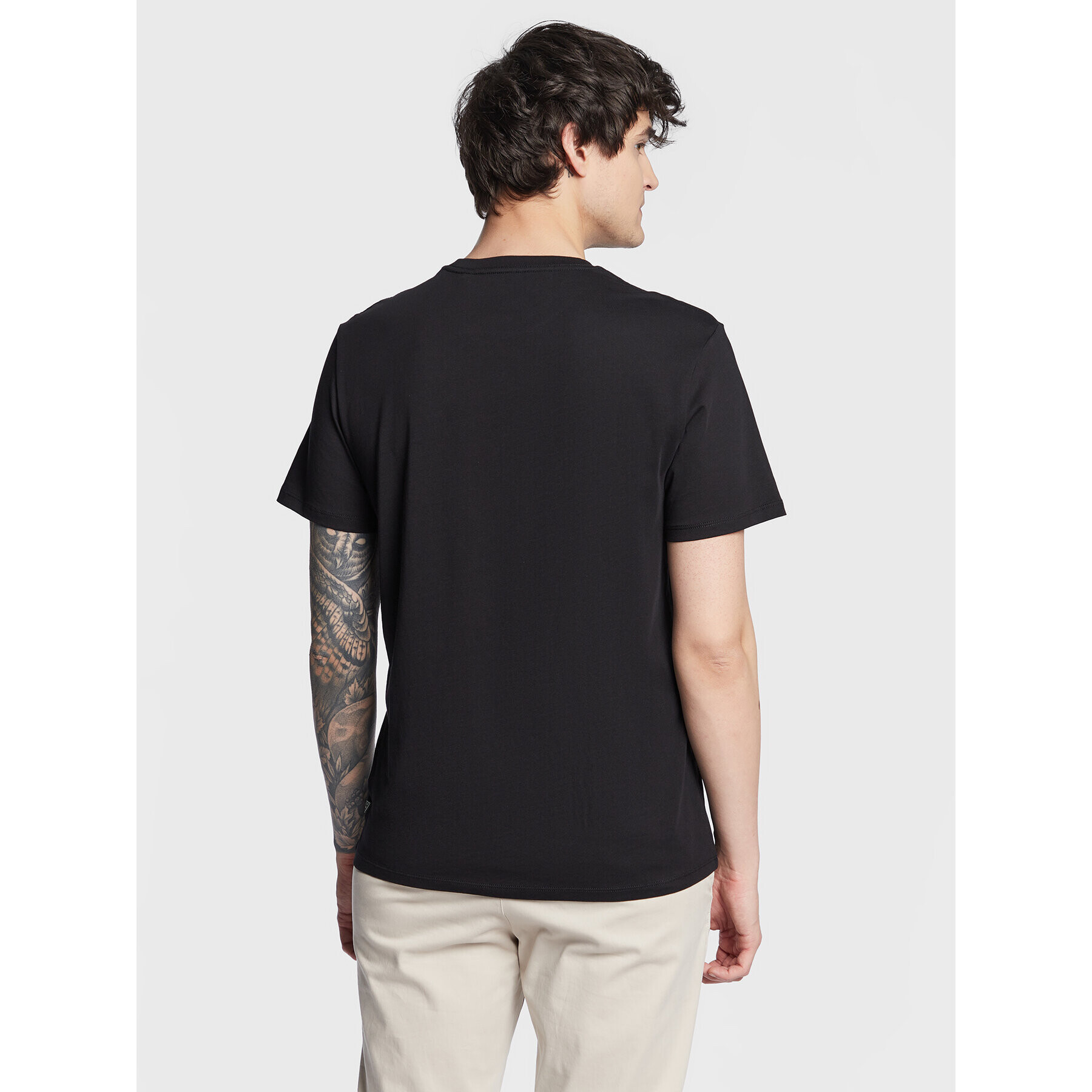 Guess Tricou Logo M3GI61 K9RM1 Negru Slim Fit - Pled.ro