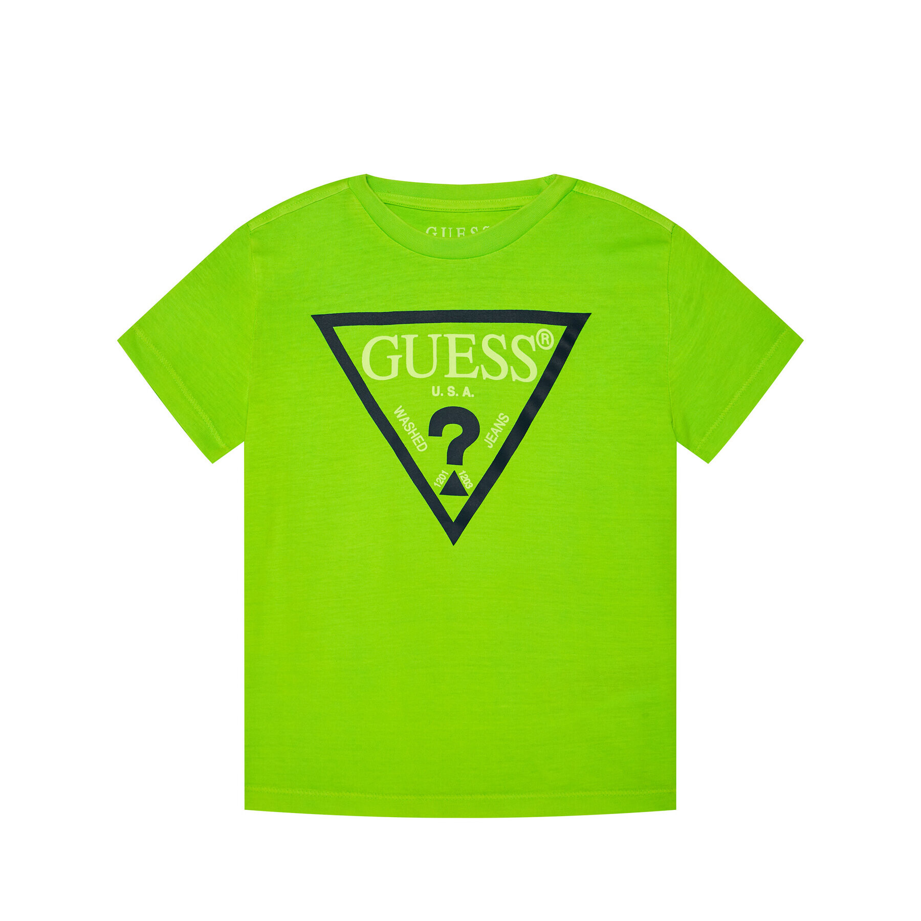 Guess Tricou Logo Tee H02I00 K5M20 Verde Regular Fit - Pled.ro