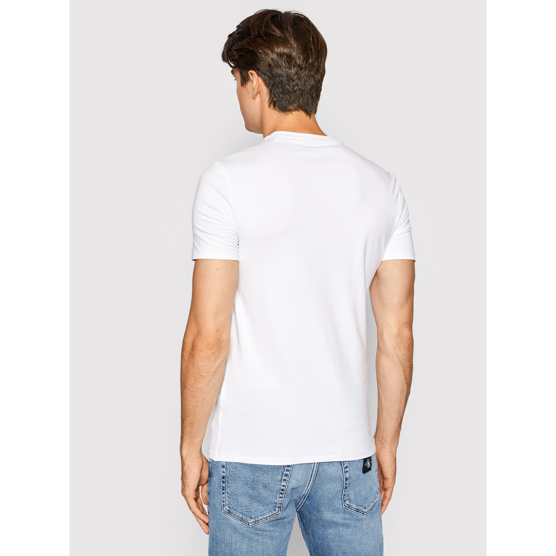 Guess Tricou M1RI24 J1311 Alb Super Slim Fit - Pled.ro