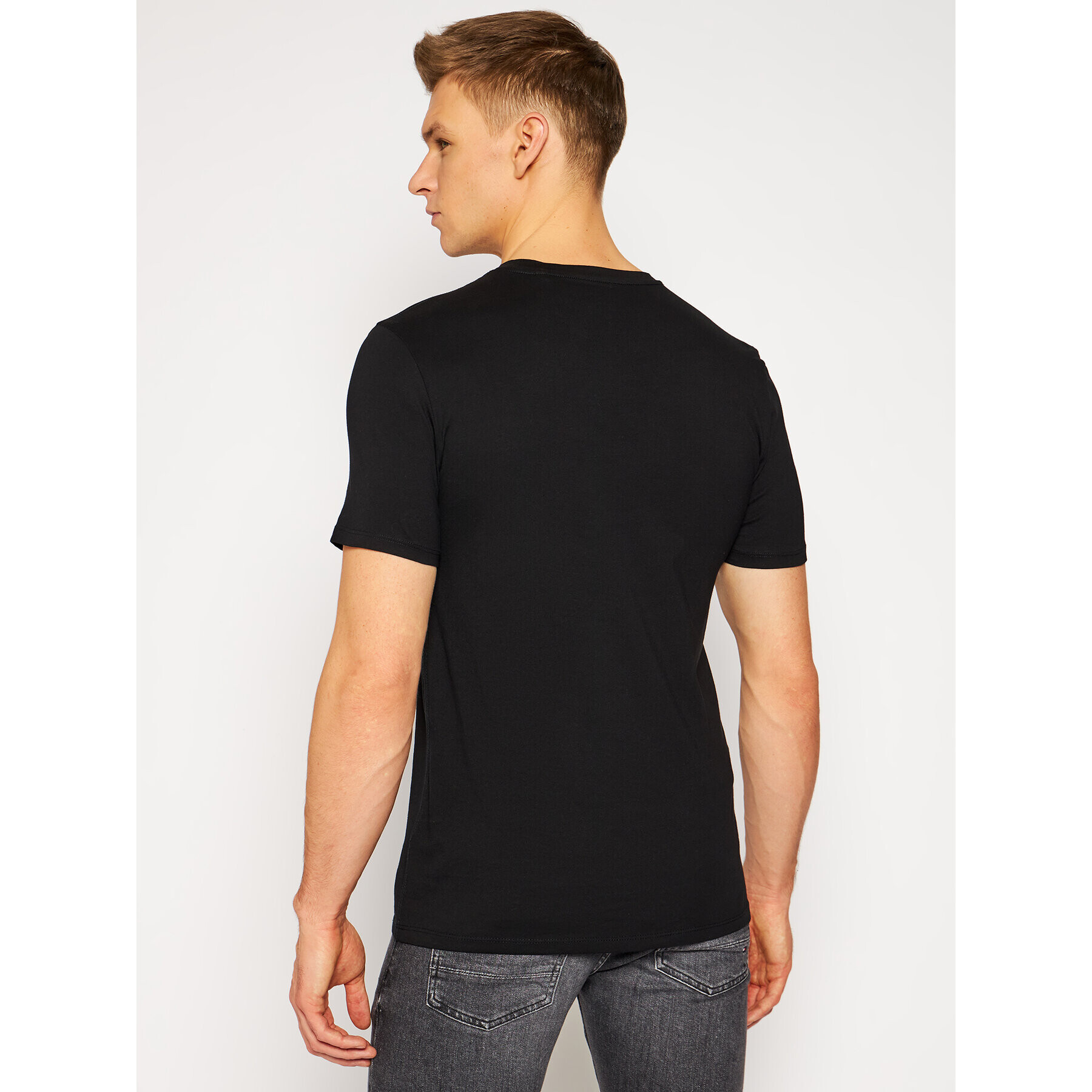 Guess Tricou M1RI36 I3Z11 Negru Slim Fit - Pled.ro