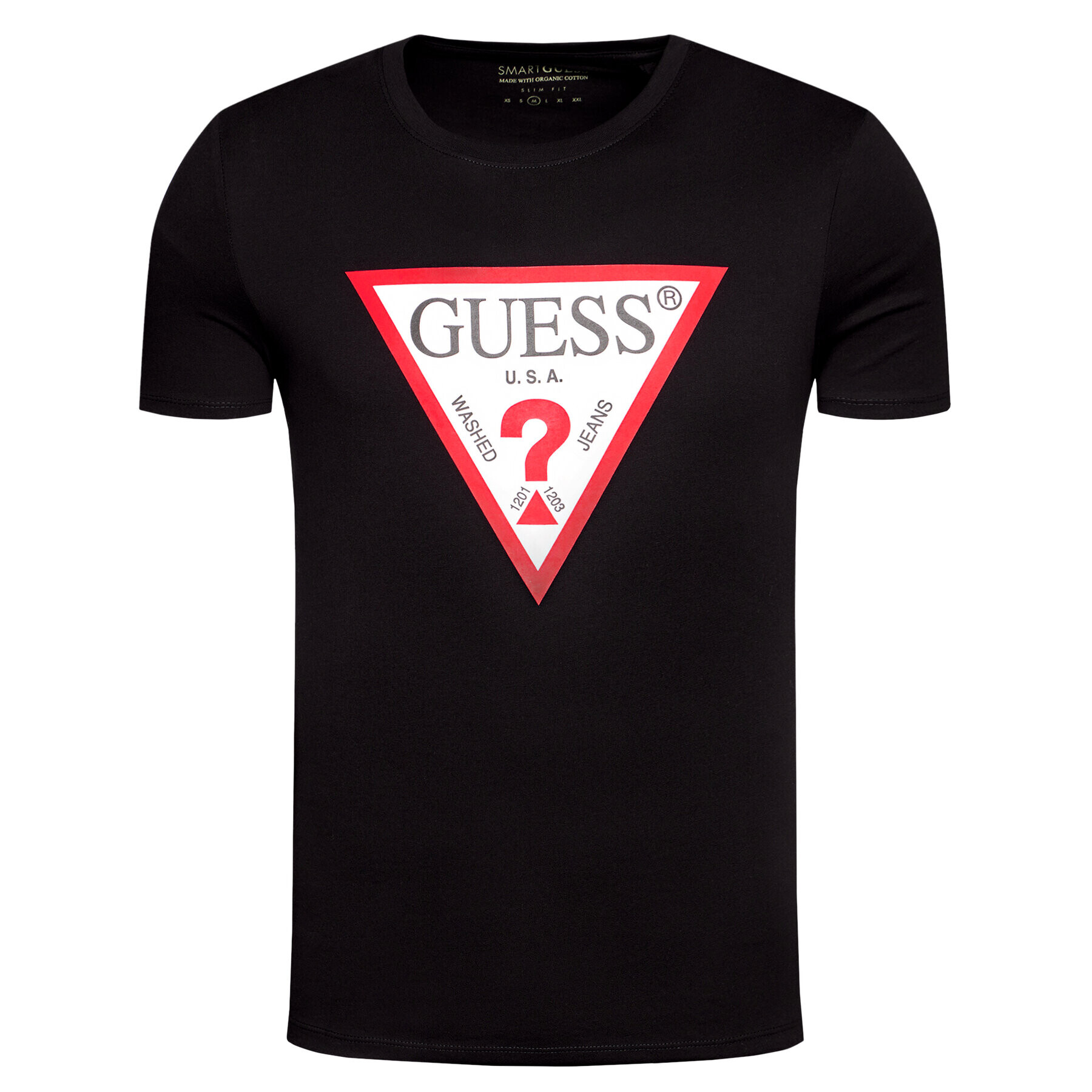 Guess Tricou M1RI71 I3Z11 Negru Slim Fit - Pled.ro