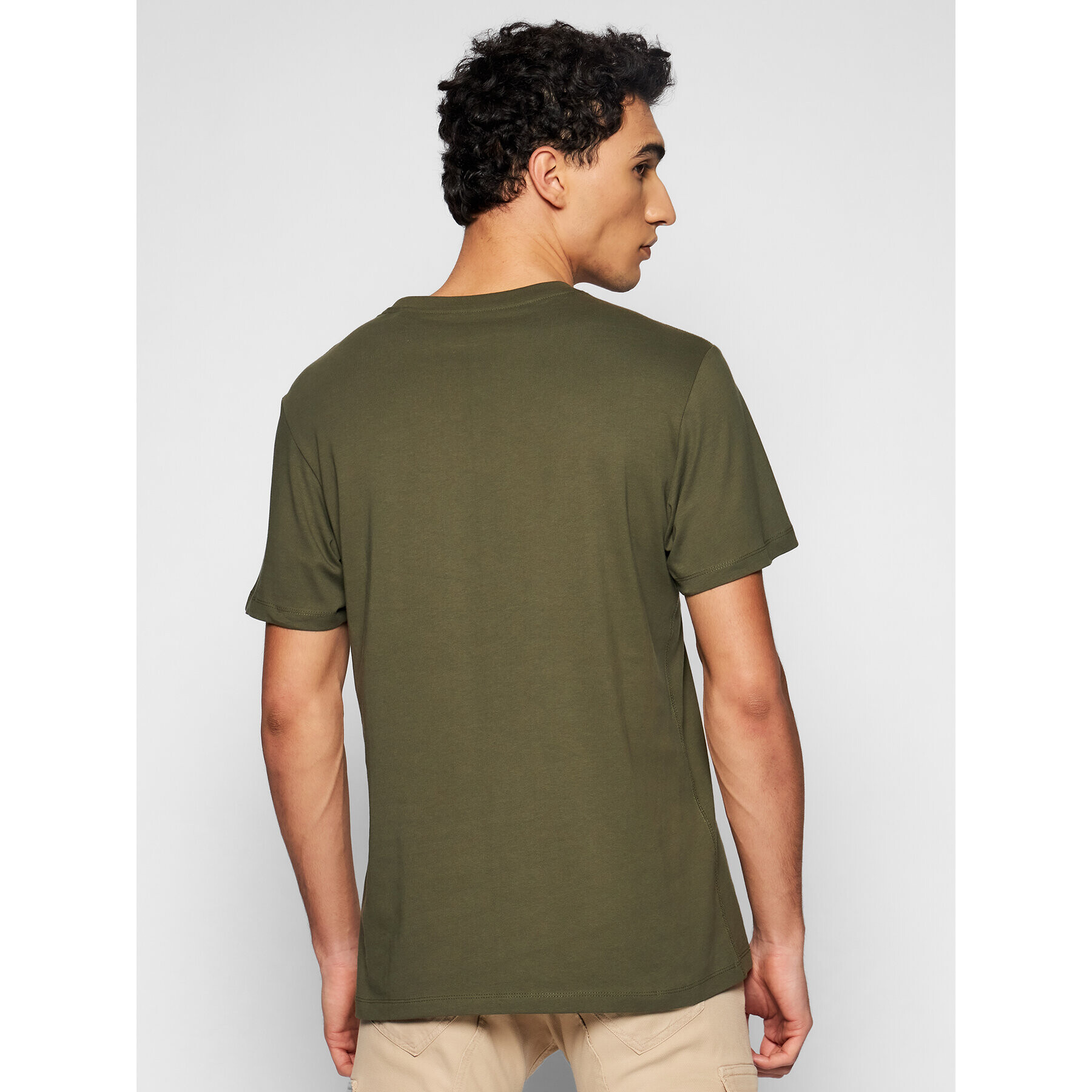 Guess Tricou M1RI72 K8FQ1 Verde Regular Fit - Pled.ro