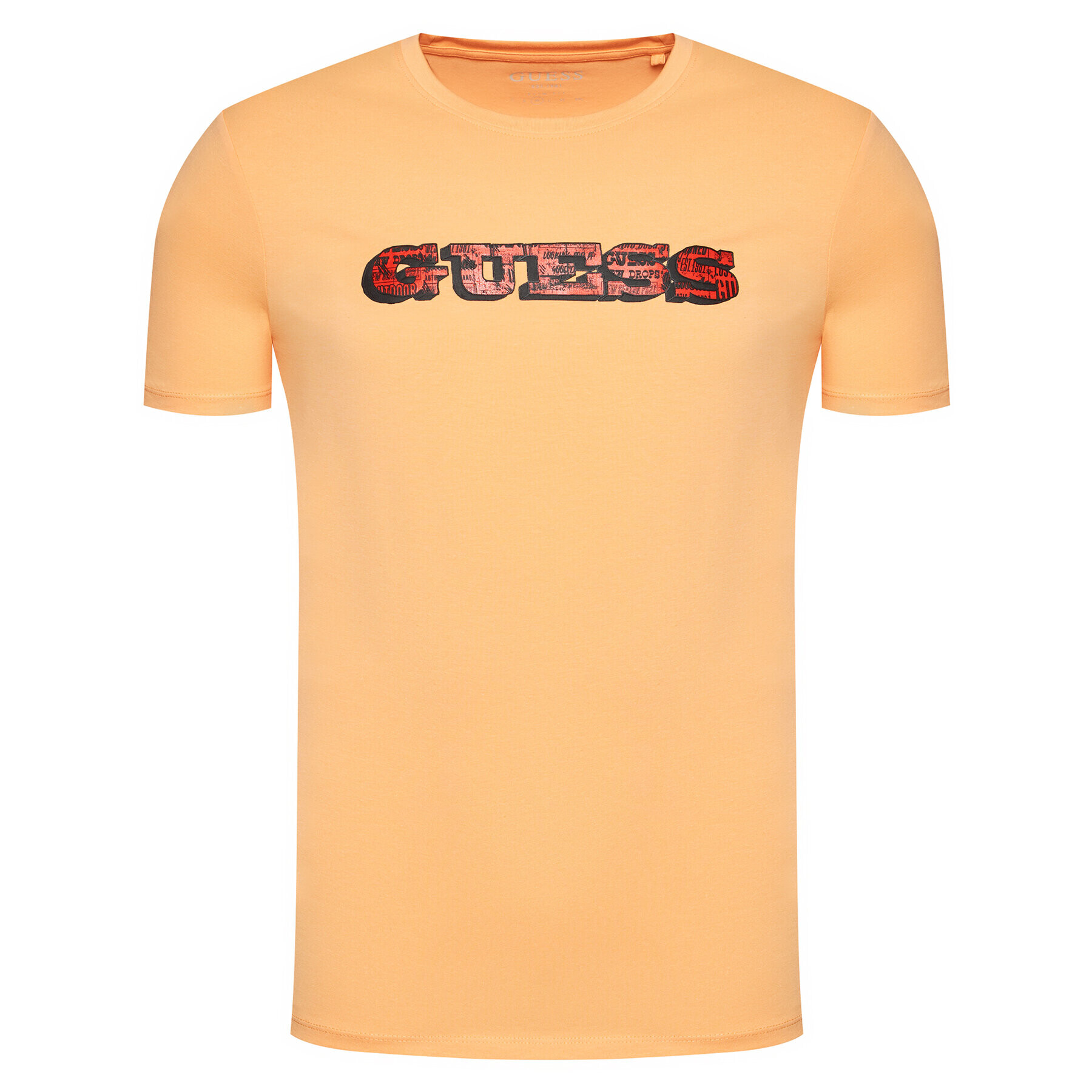 Guess Tricou M1RI82 J1311 Portocaliu Slim Fit - Pled.ro