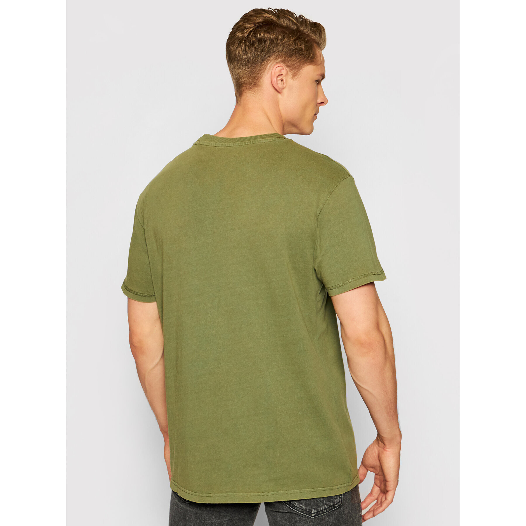 Guess Tricou M1YI00 KAG00 Verde Regular Fit - Pled.ro