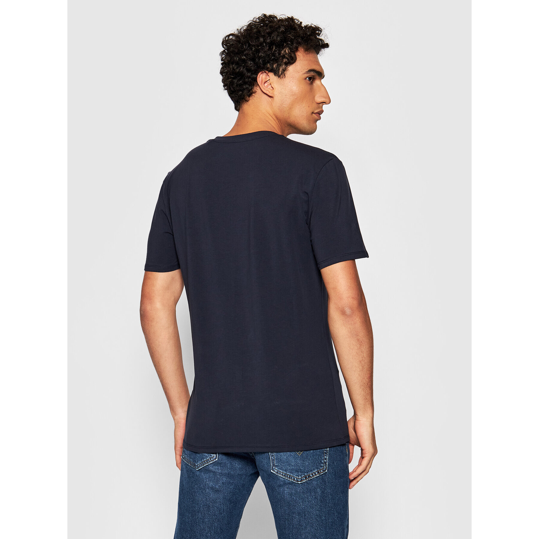 Guess Tricou M1YI65 J1311 Bleumarin Slim Fit - Pled.ro