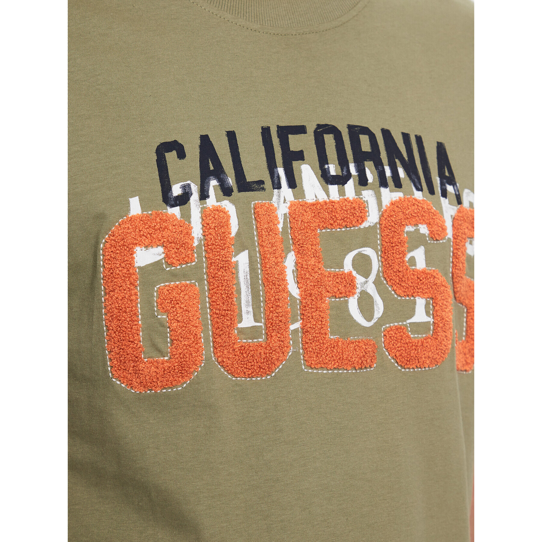 Guess Tricou M2BI38 K8FQ4 Verde Regular Fit - Pled.ro