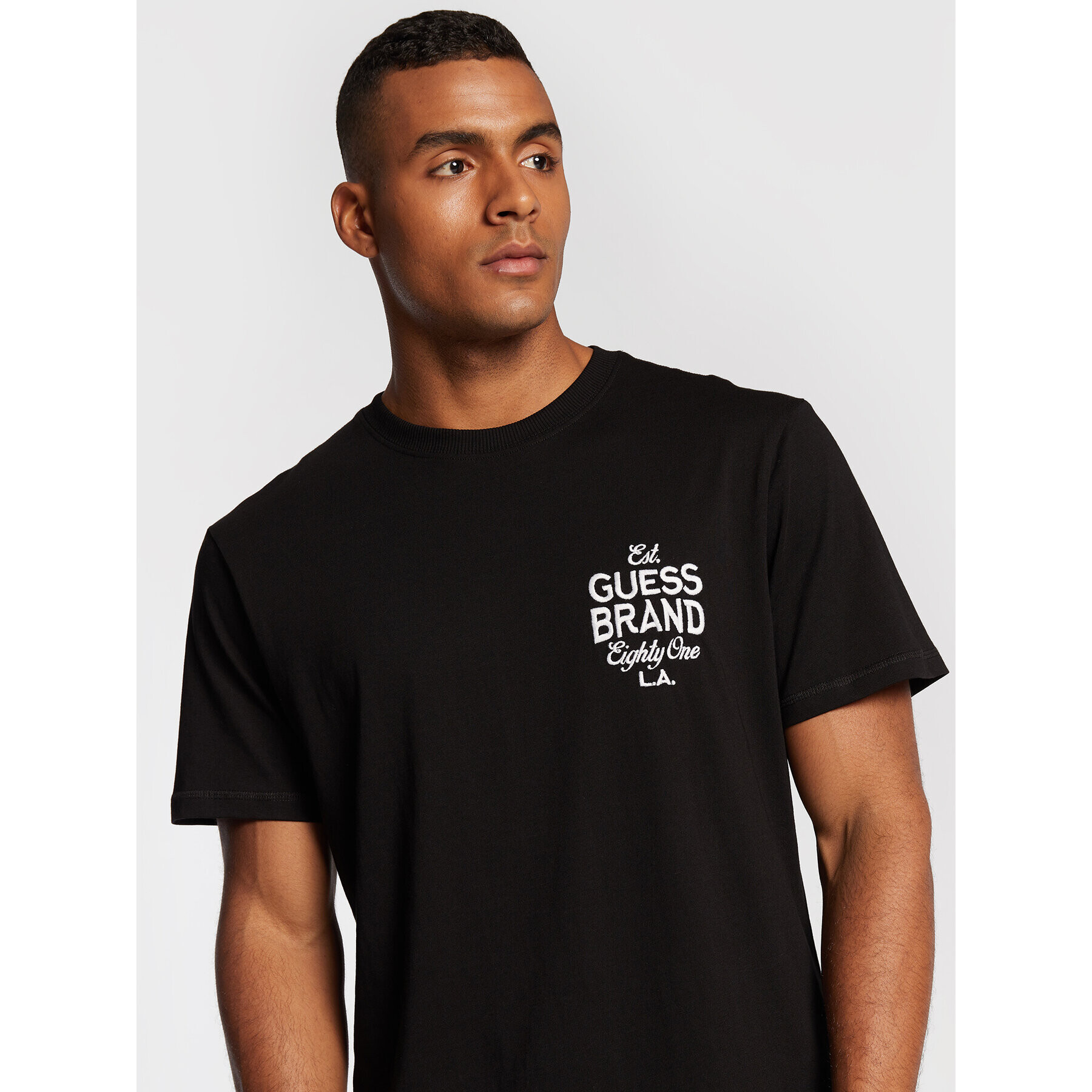 Guess Tricou M2BI45 K8FQ4 Negru Regular Fit - Pled.ro