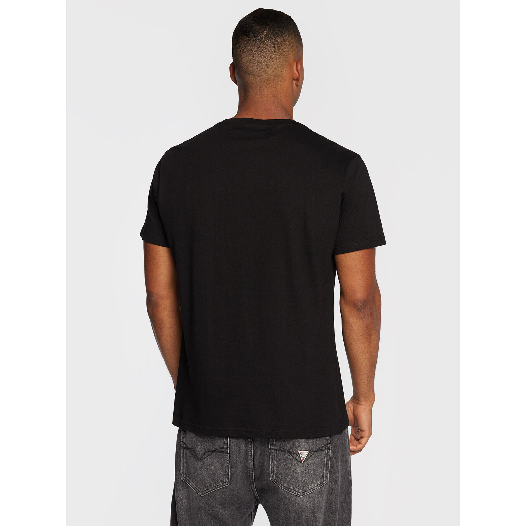 Guess Tricou M2BI47 KBE60 Negru Regular Fit - Pled.ro