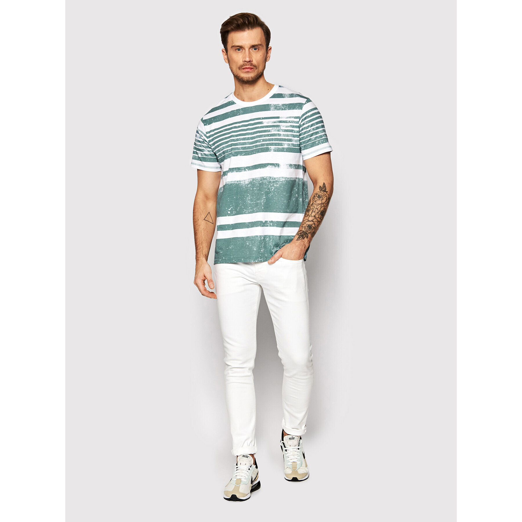 Guess Tricou M2GI06 I3Z11 Verde Regular Fit - Pled.ro