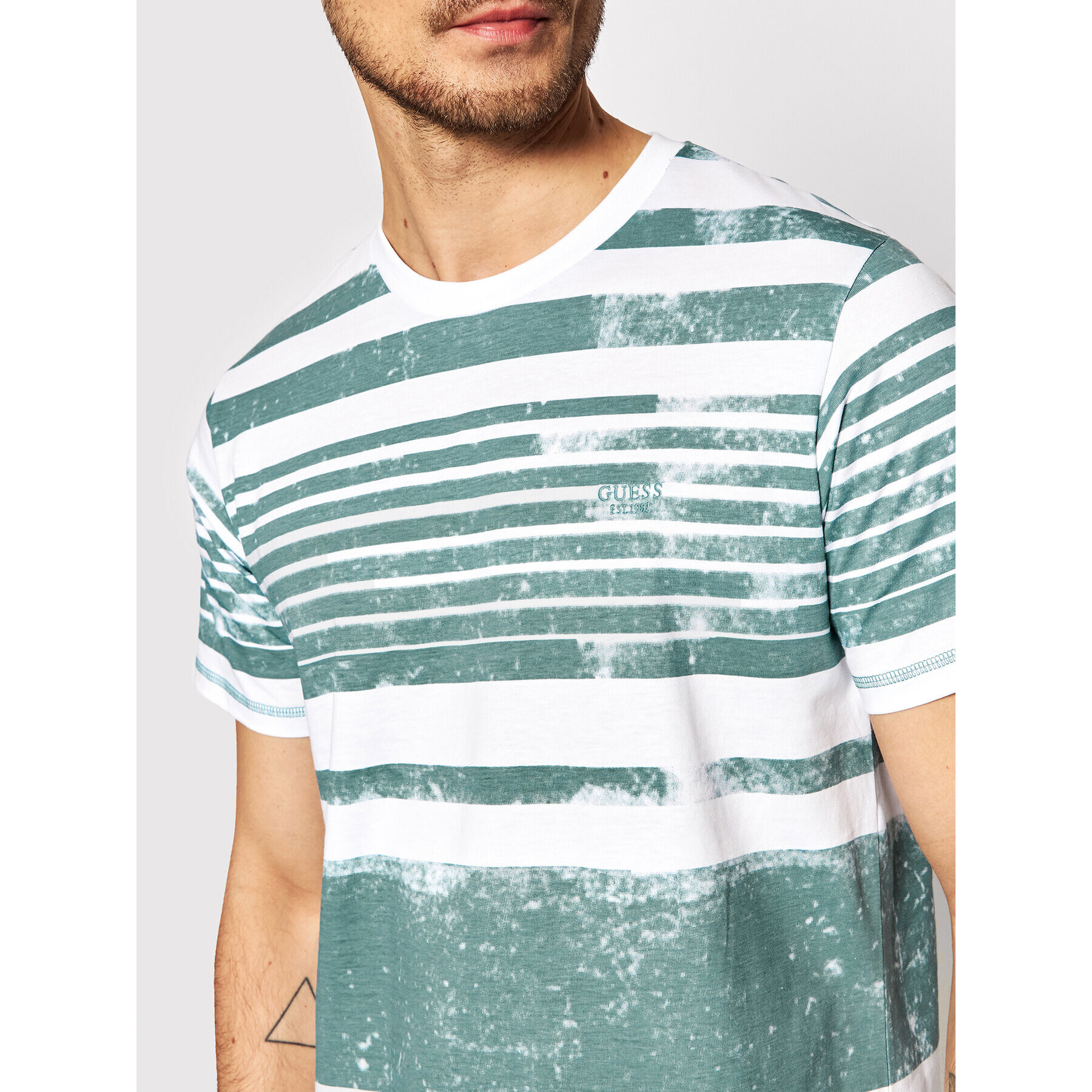 Guess Tricou M2GI06 I3Z11 Verde Regular Fit - Pled.ro