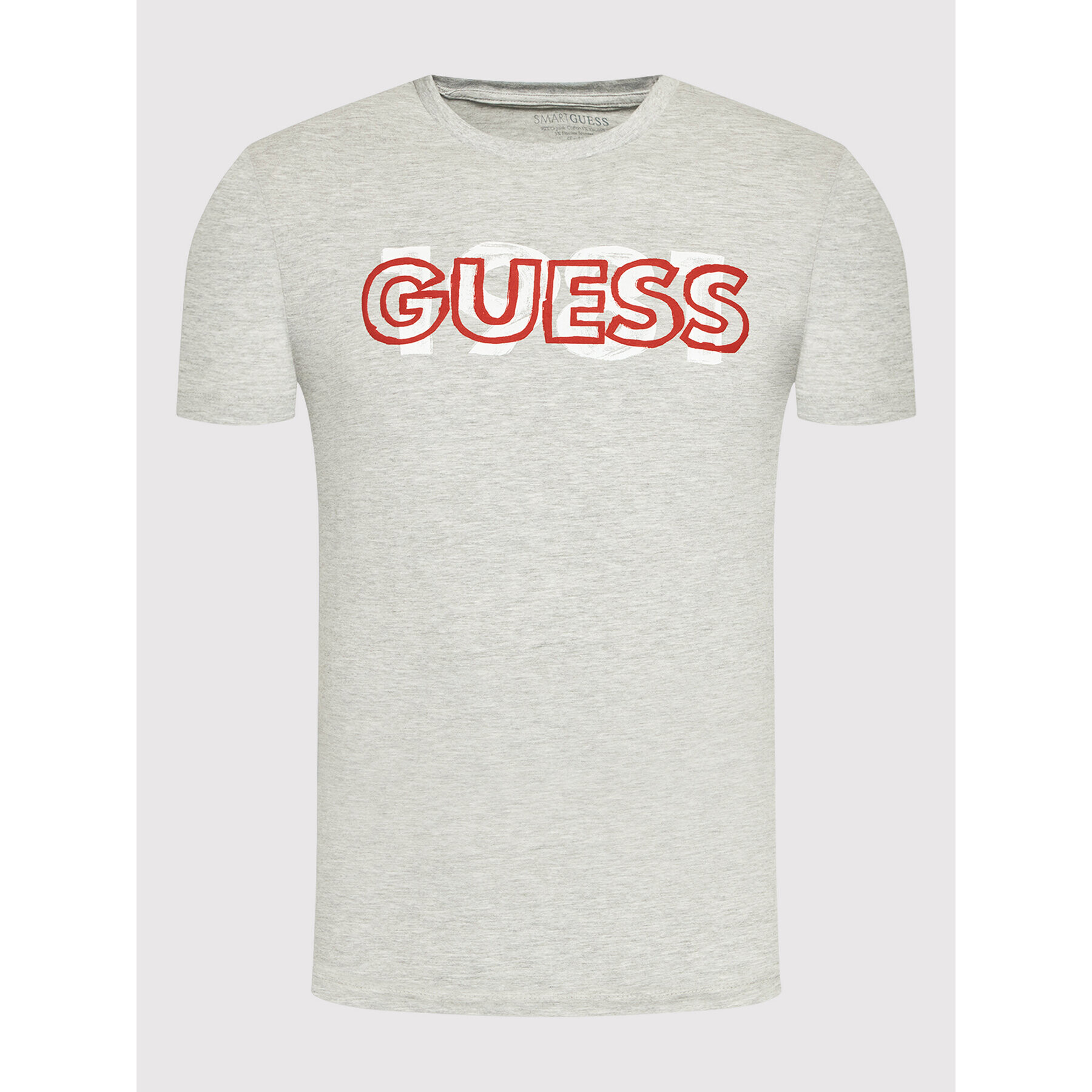 Guess Tricou M2GI09 J1311 Gri Slim Fit - Pled.ro