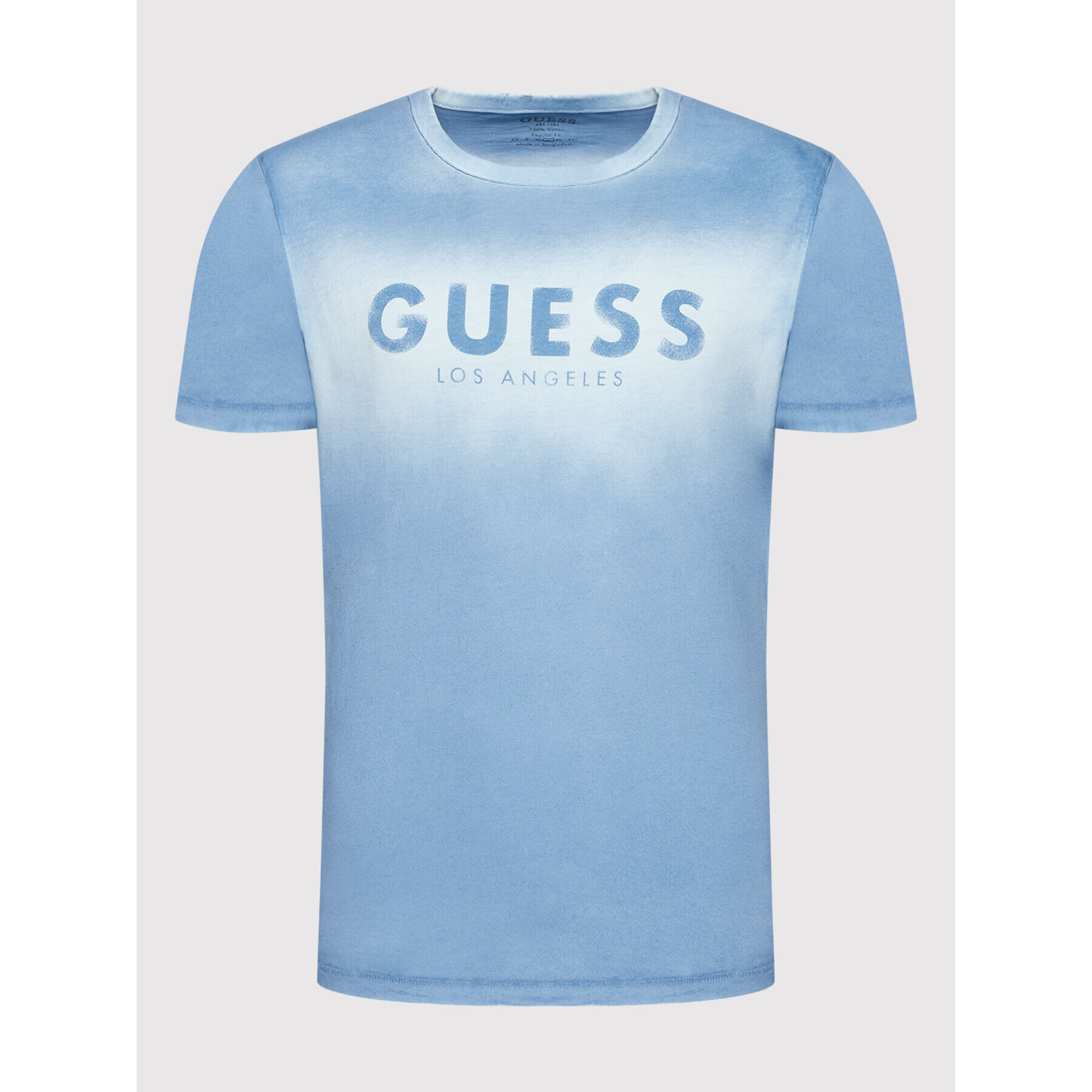 Guess Tricou M2GI26 K8FQ0 Albastru Regular Fit - Pled.ro