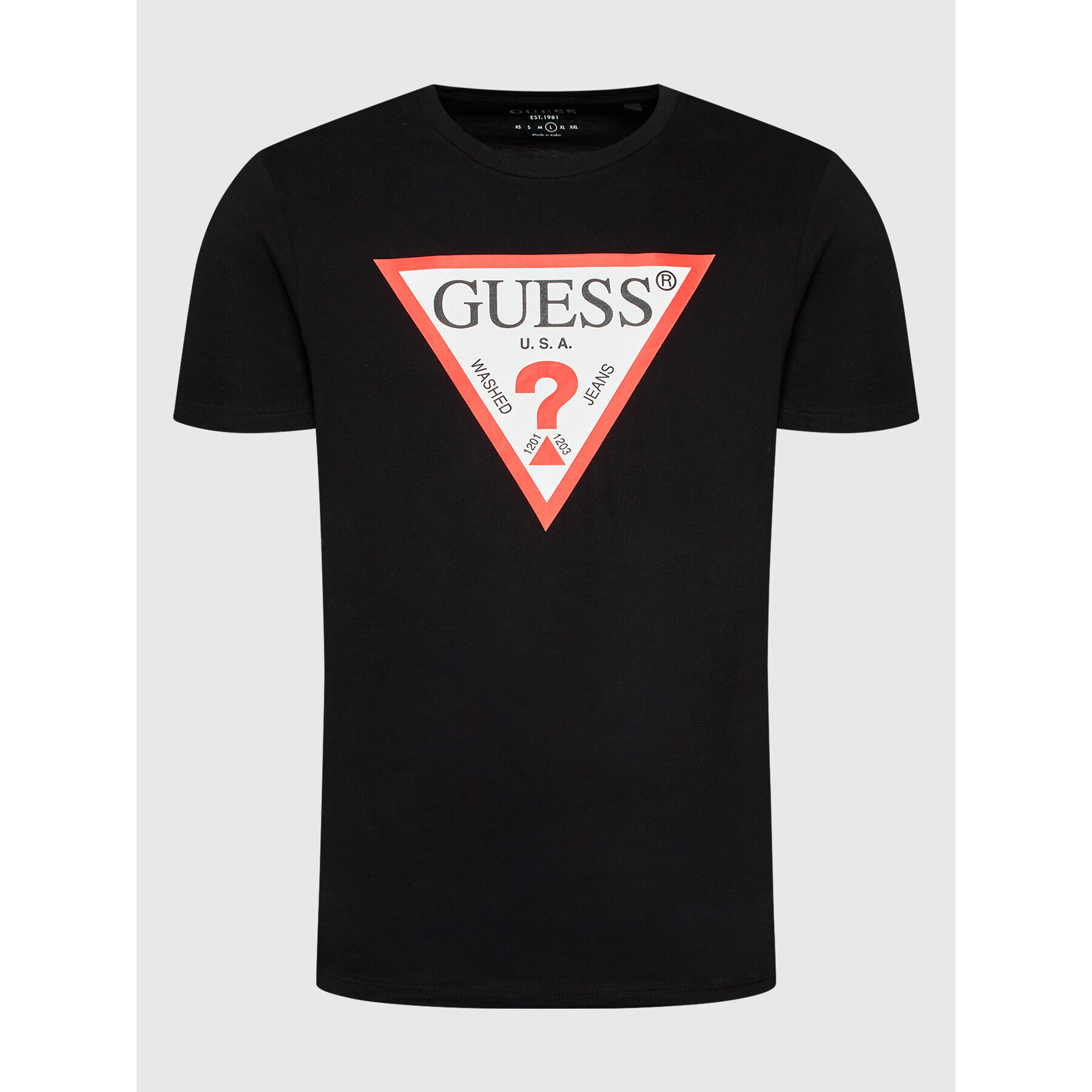 Guess Tricou M2GI68 KBA60 Negru Regular Fit - Pled.ro