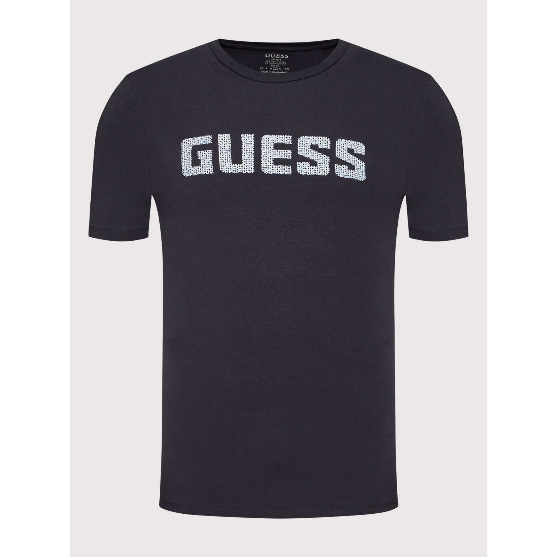 Guess Tricou M2RI17 J1311 Bleumarin Slim Fit - Pled.ro