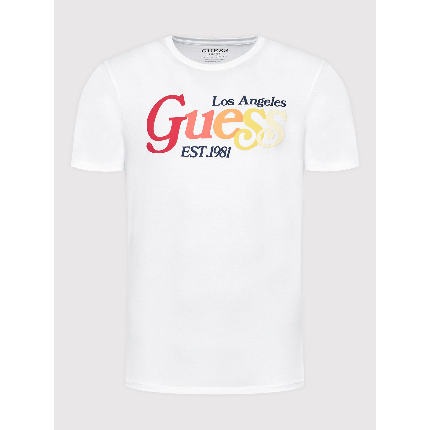 Guess Tricou M2YI07 K9RM1 Alb Regular Fit - Pled.ro