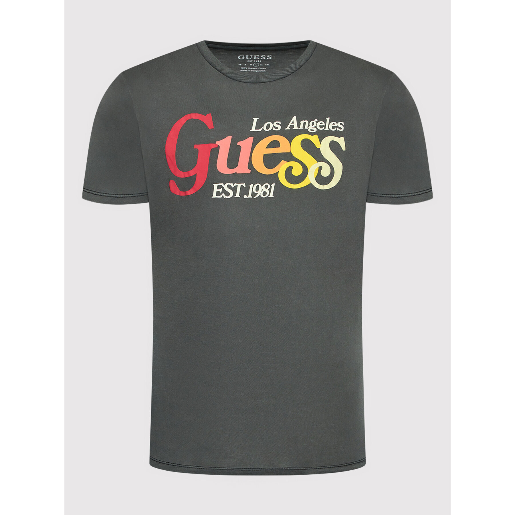 Guess Tricou M2YI07 K9RM1 Gri Regular Fit - Pled.ro