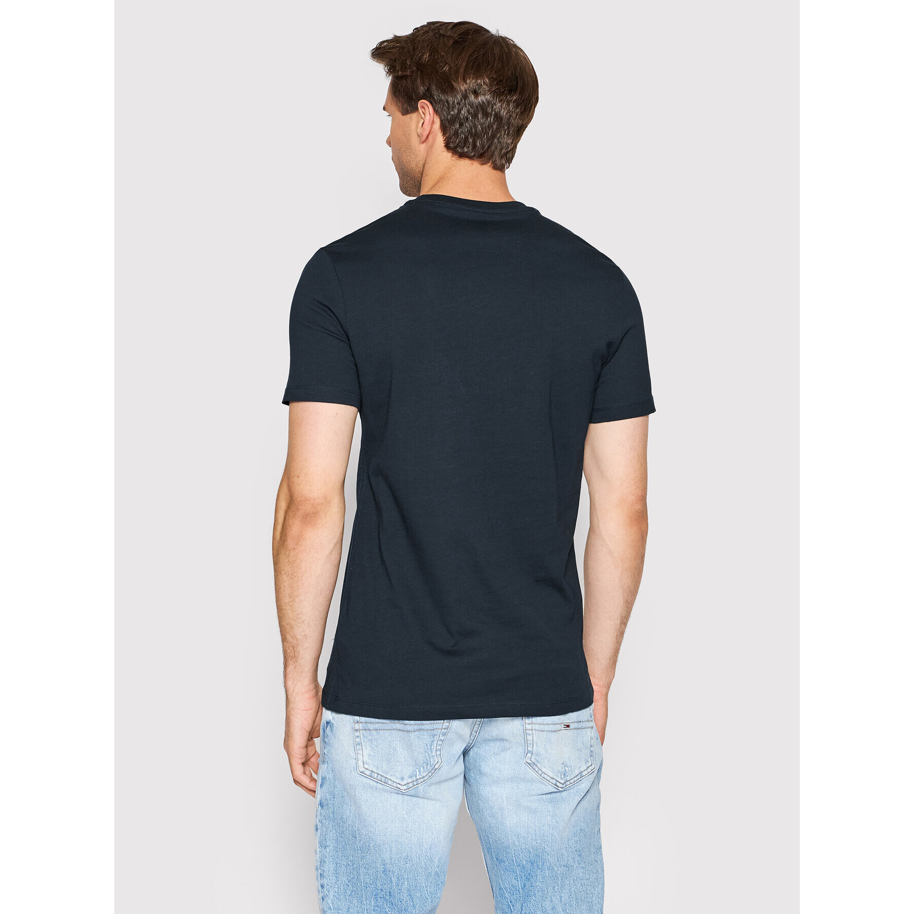 Guess Tricou M2YI18 I3Z11 Bleumarin Slim Fit - Pled.ro