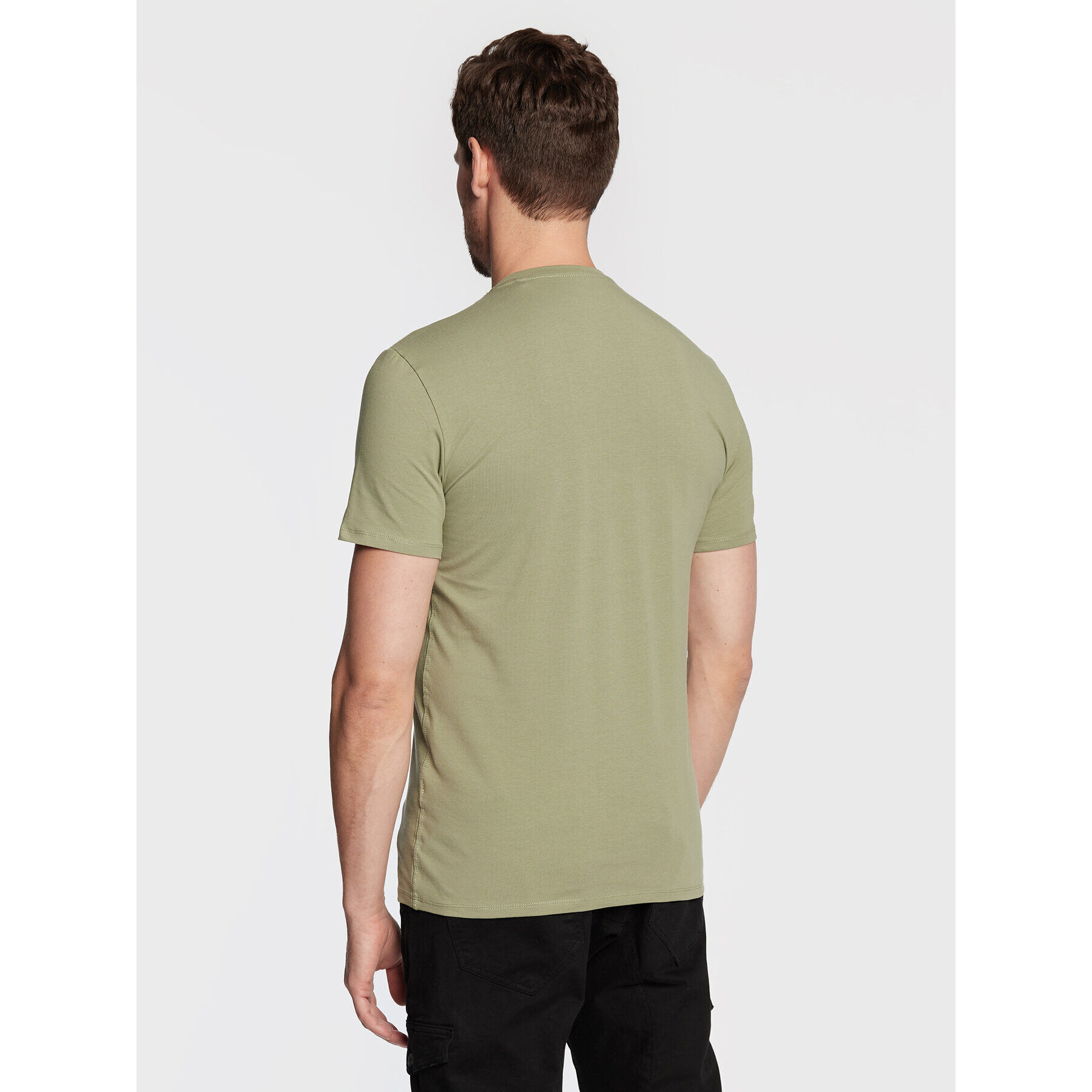 Guess Tricou M2YI24 J1311 Verde Slim Fit - Pled.ro