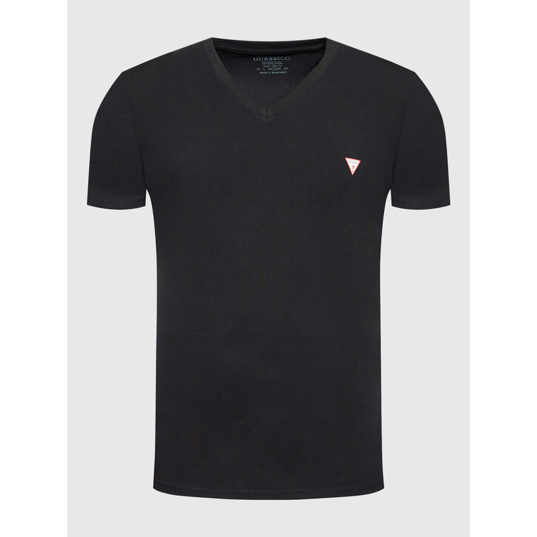 Guess Tricou M2YI32 J1311 Negru Slim Fit - Pled.ro