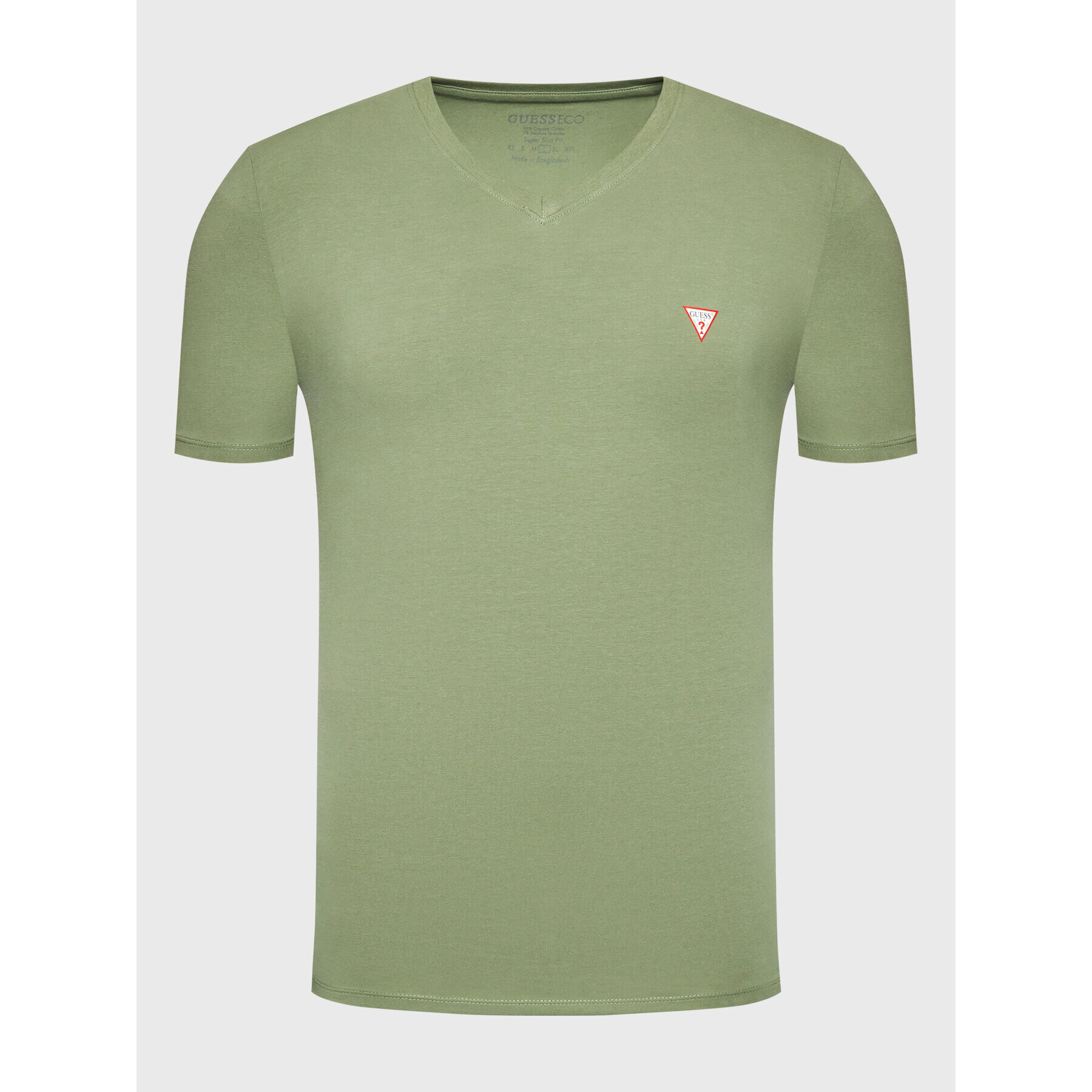 Guess Tricou M2YI32 J1311 Verde Super Slim Fit - Pled.ro