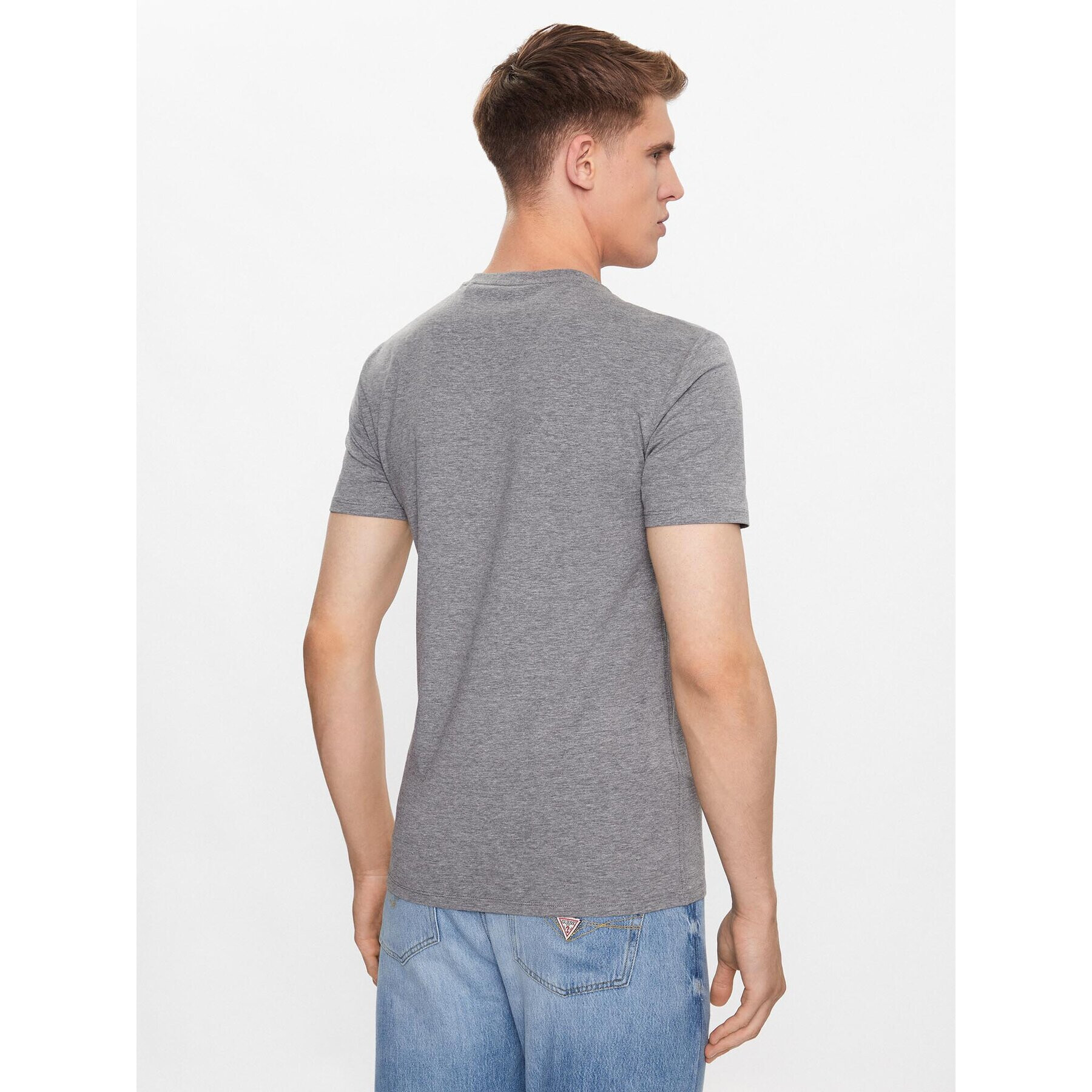 Guess Tricou M2YI32 J1314 Gri Slim Fit - Pled.ro