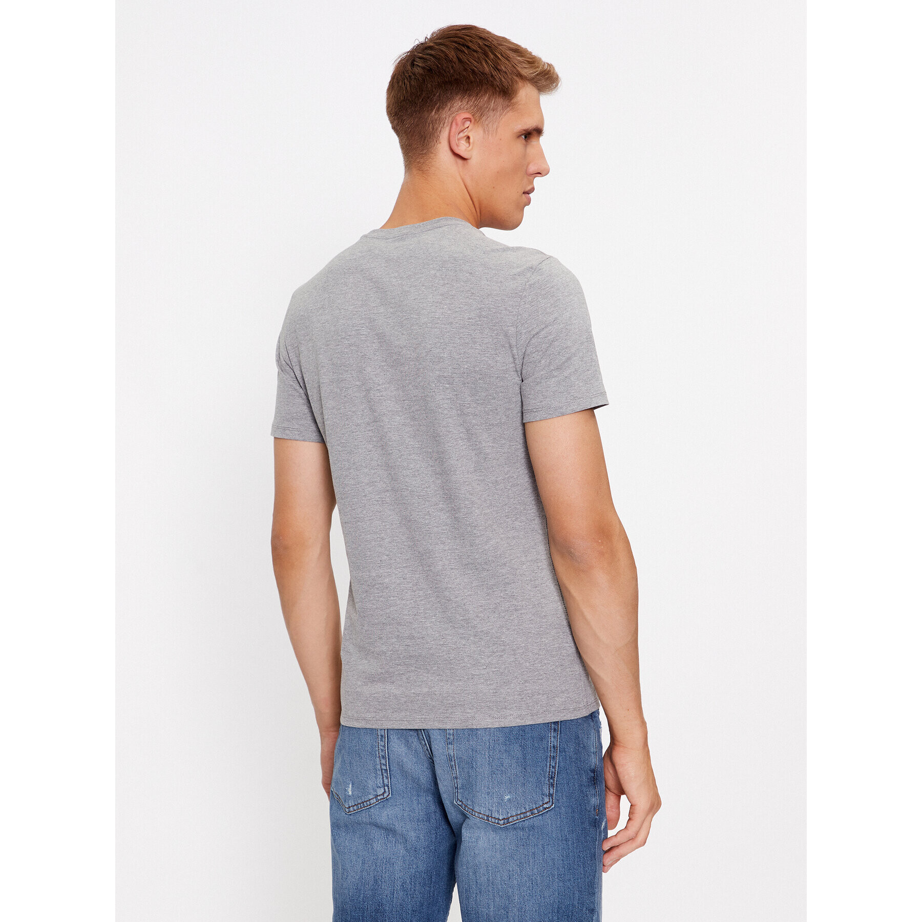 Guess Tricou M2YI36 I3Z14 Gri Slim Fit - Pled.ro