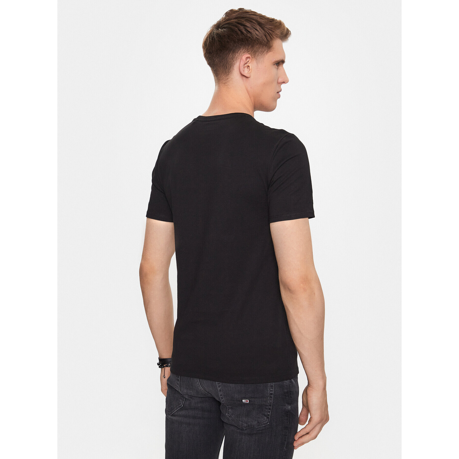 Guess Tricou M2YI36 I3Z14 Negru Slim Fit - Pled.ro