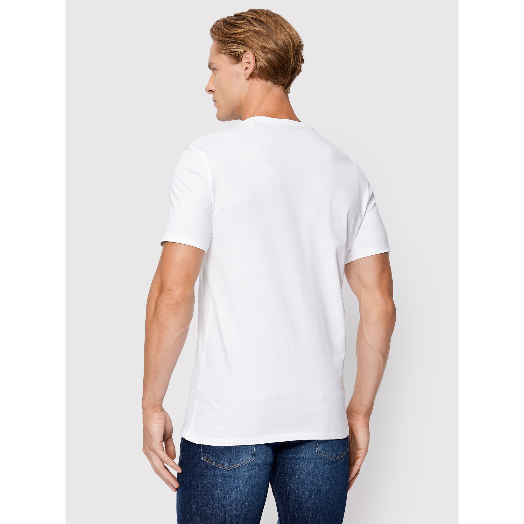 Guess Tricou M2YI37 I3Z11 Alb Slim Fit - Pled.ro