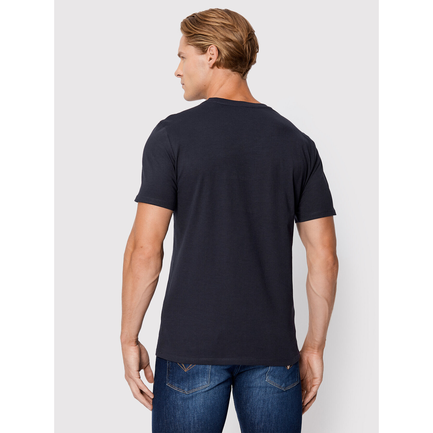 Guess Tricou M2YI37 I3Z11 Bleumarin Slim Fit - Pled.ro