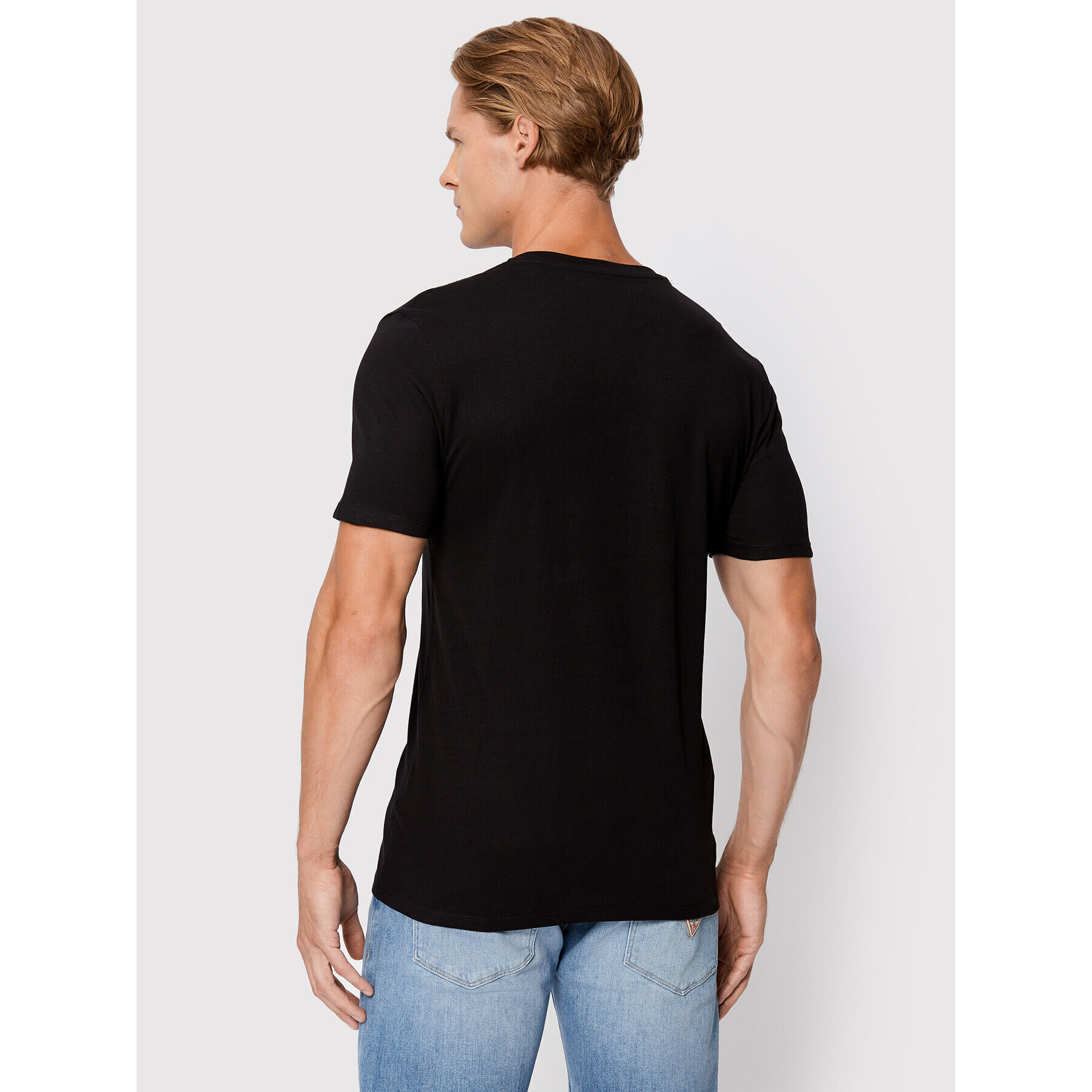 Guess Tricou M2YI37 I3Z11 Negru Slim Fit - Pled.ro