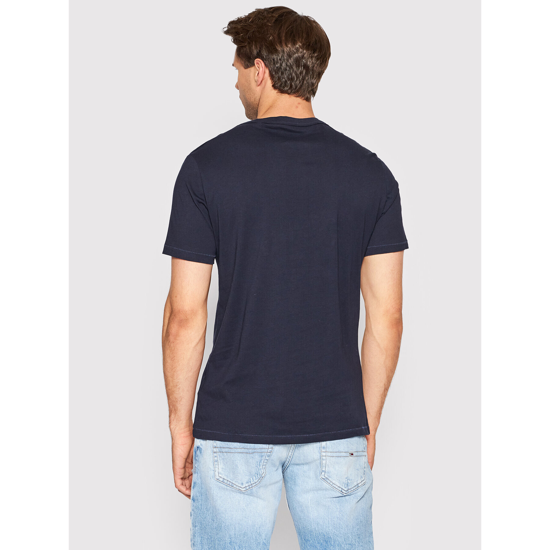 Guess Tricou M2YI40 KB7N1 Bleumarin Slim Fit - Pled.ro