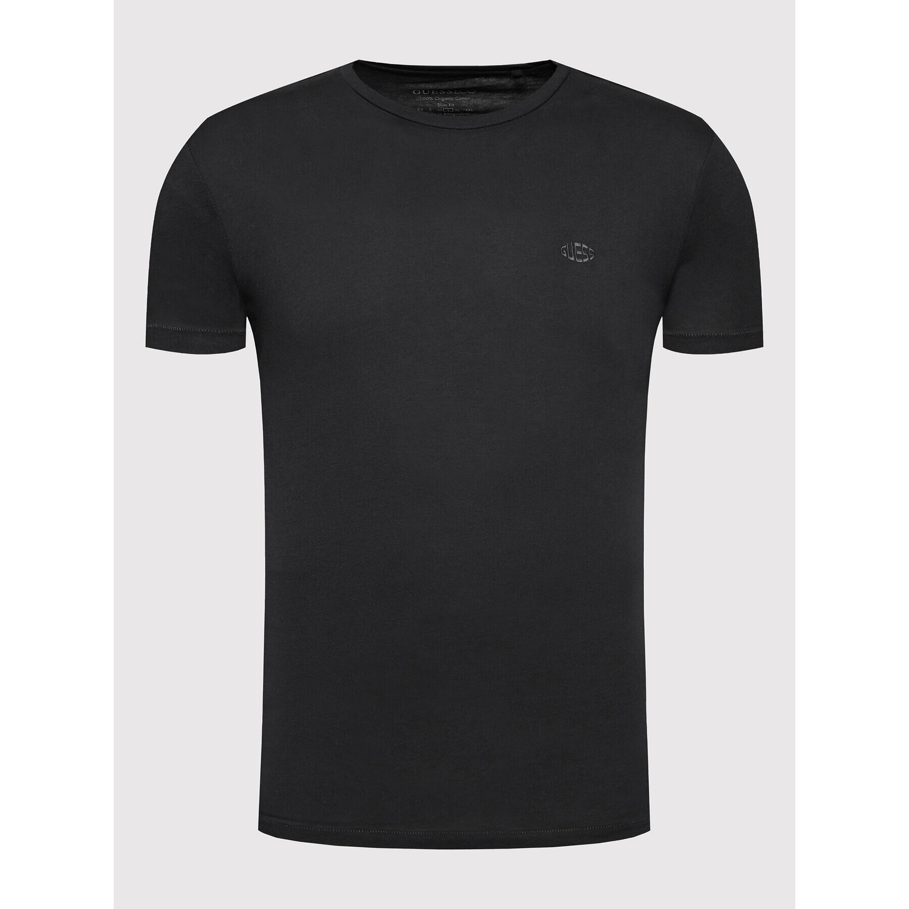 Guess Tricou M2YI40 KB7N1 Negru Slim Fit - Pled.ro