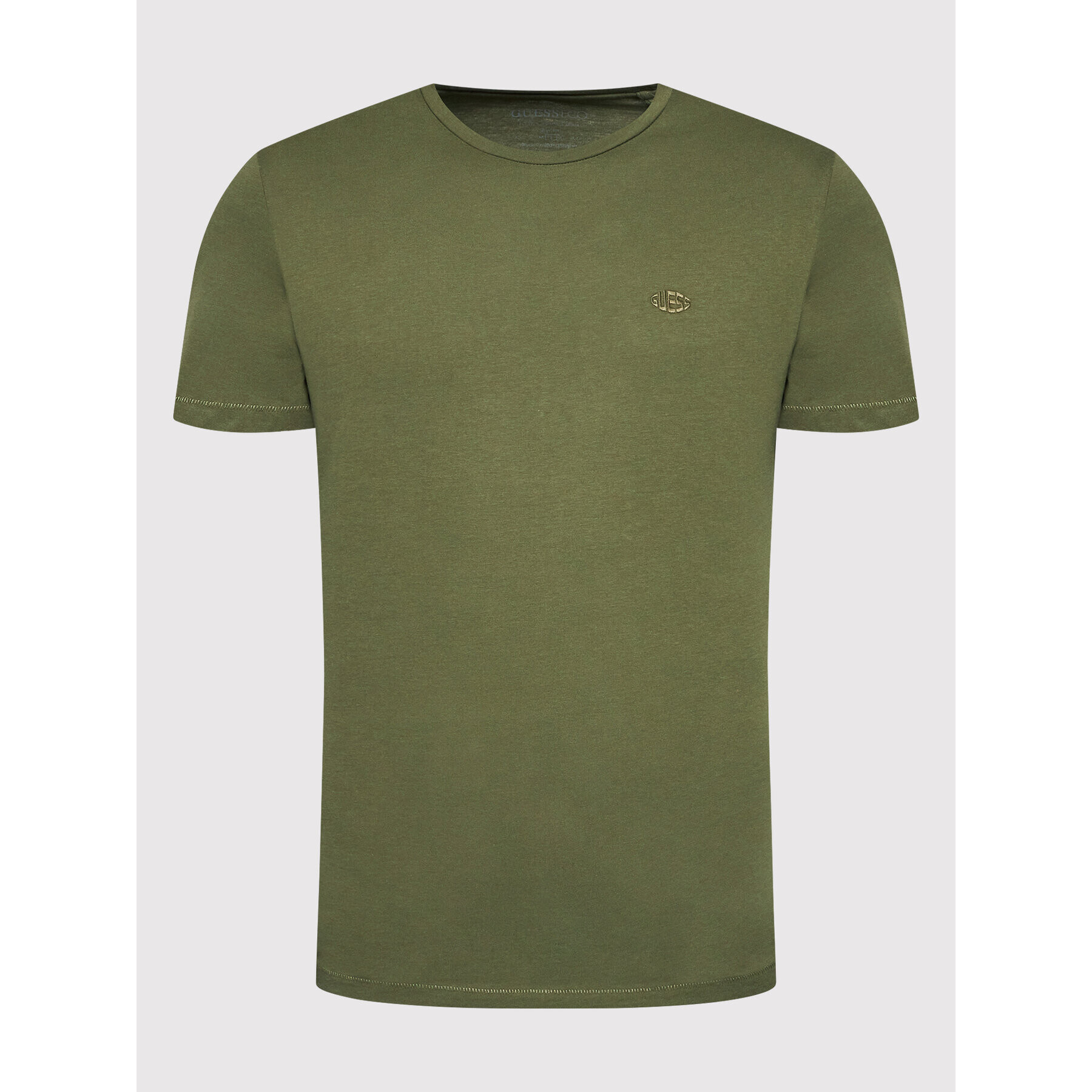 Guess Tricou M2YI40 KB7N1 Verde Slim Fit - Pled.ro