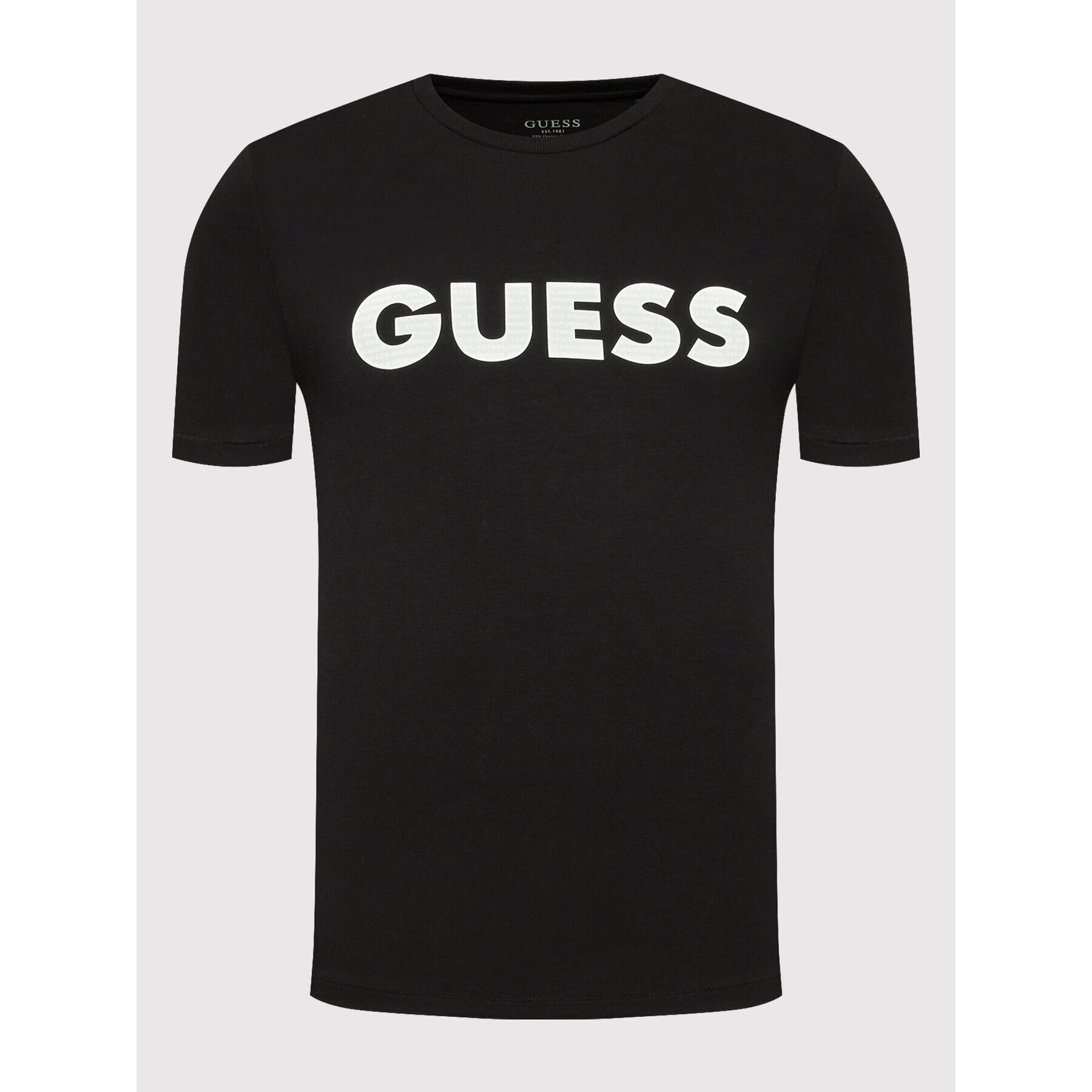 Guess Tricou M2YI42 J1311 Negru Slim Fit - Pled.ro