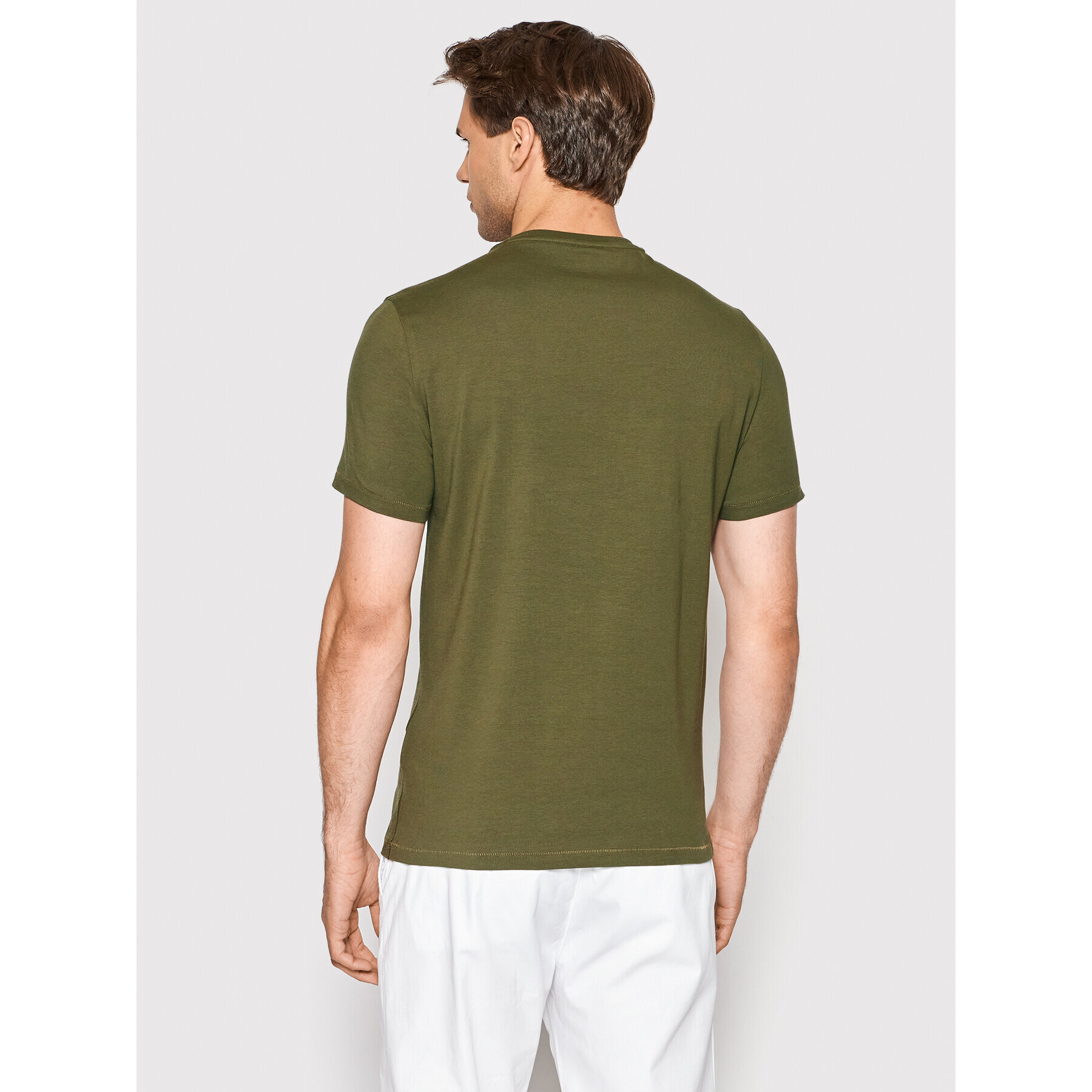 Guess Tricou M2YI42 J1311 Verde Slim Fit - Pled.ro