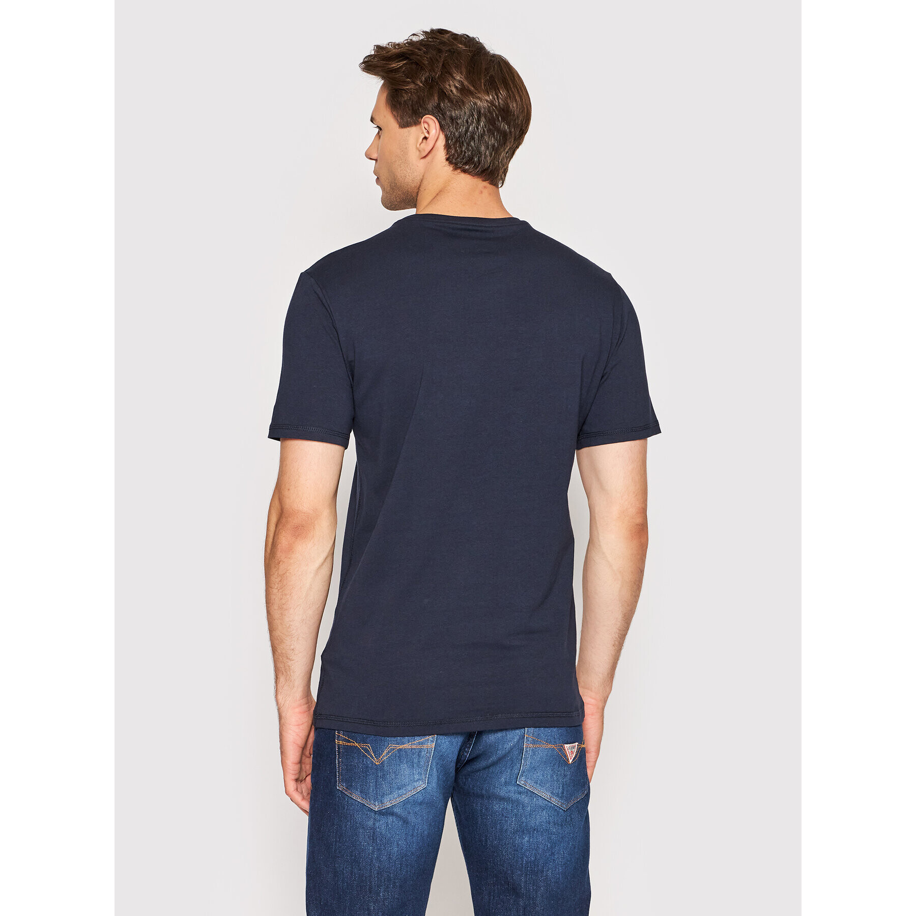 Guess Tricou M2YI44 J1311 Bleumarin Slim Fit - Pled.ro