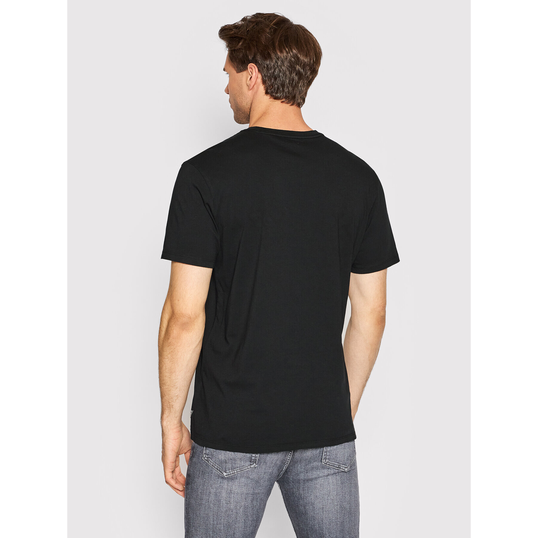 Guess Tricou M2YI63 K9RM1 Negru Slim Fit - Pled.ro