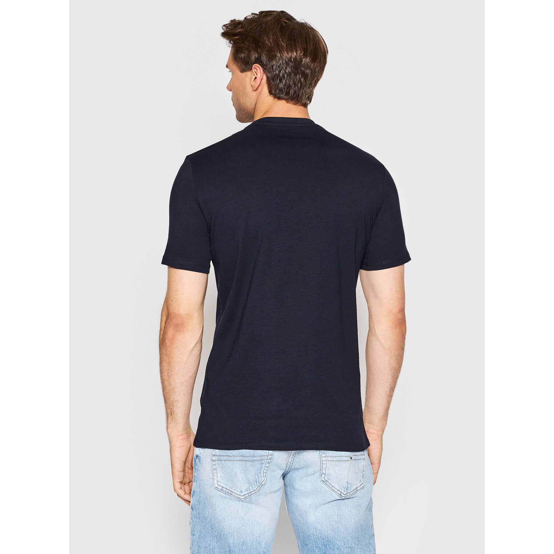 Guess Tricou M2YI71 I3Z11 Bleumarin Slim Fit - Pled.ro