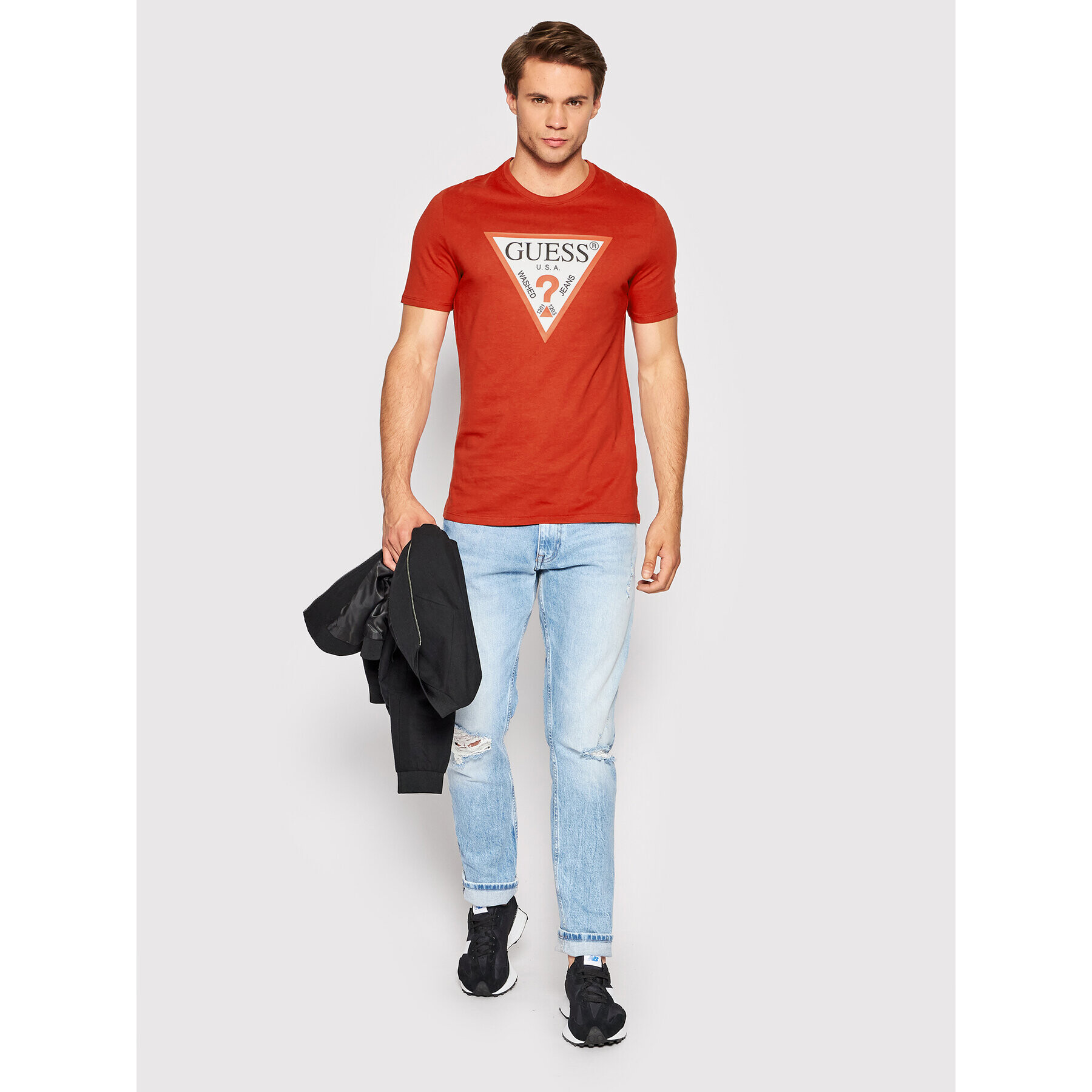 Guess Tricou M2YI71 I3Z11 Roșu Slim Fit - Pled.ro