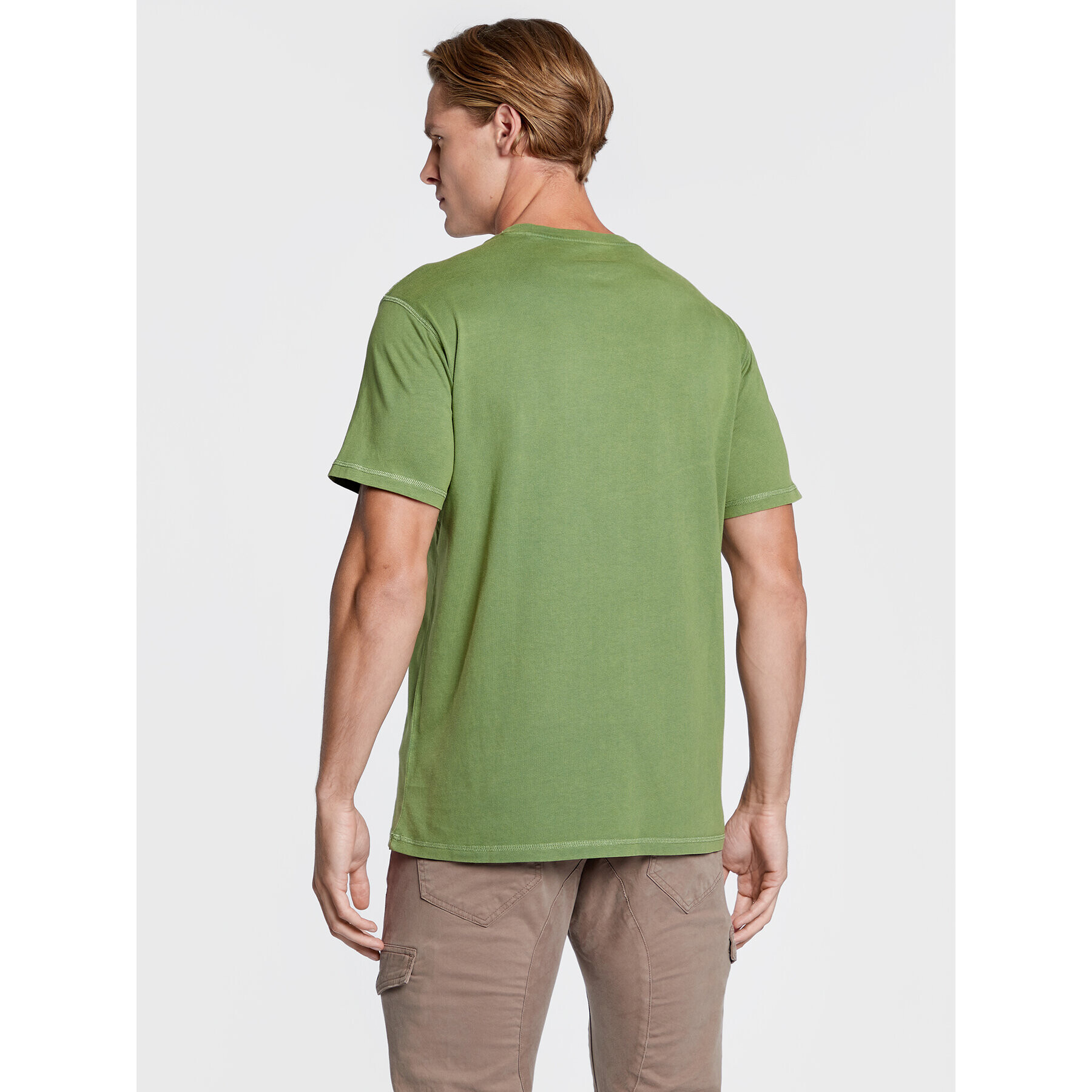 Guess Tricou M2YI98 K8FQ0 Verde Regular Fit - Pled.ro