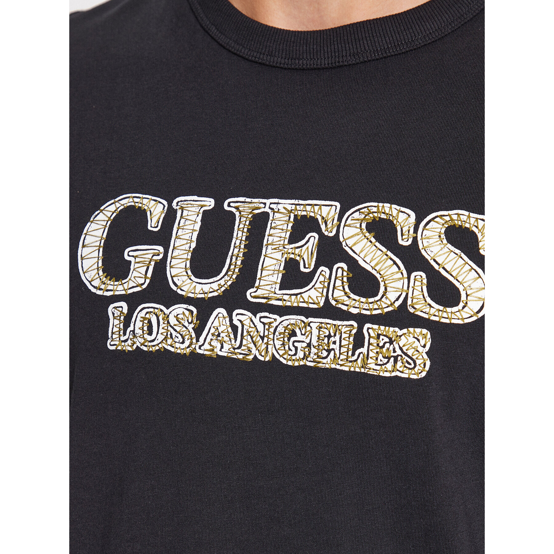 Guess Tricou M3BI19 I3Z14 Negru Regular Fit - Pled.ro