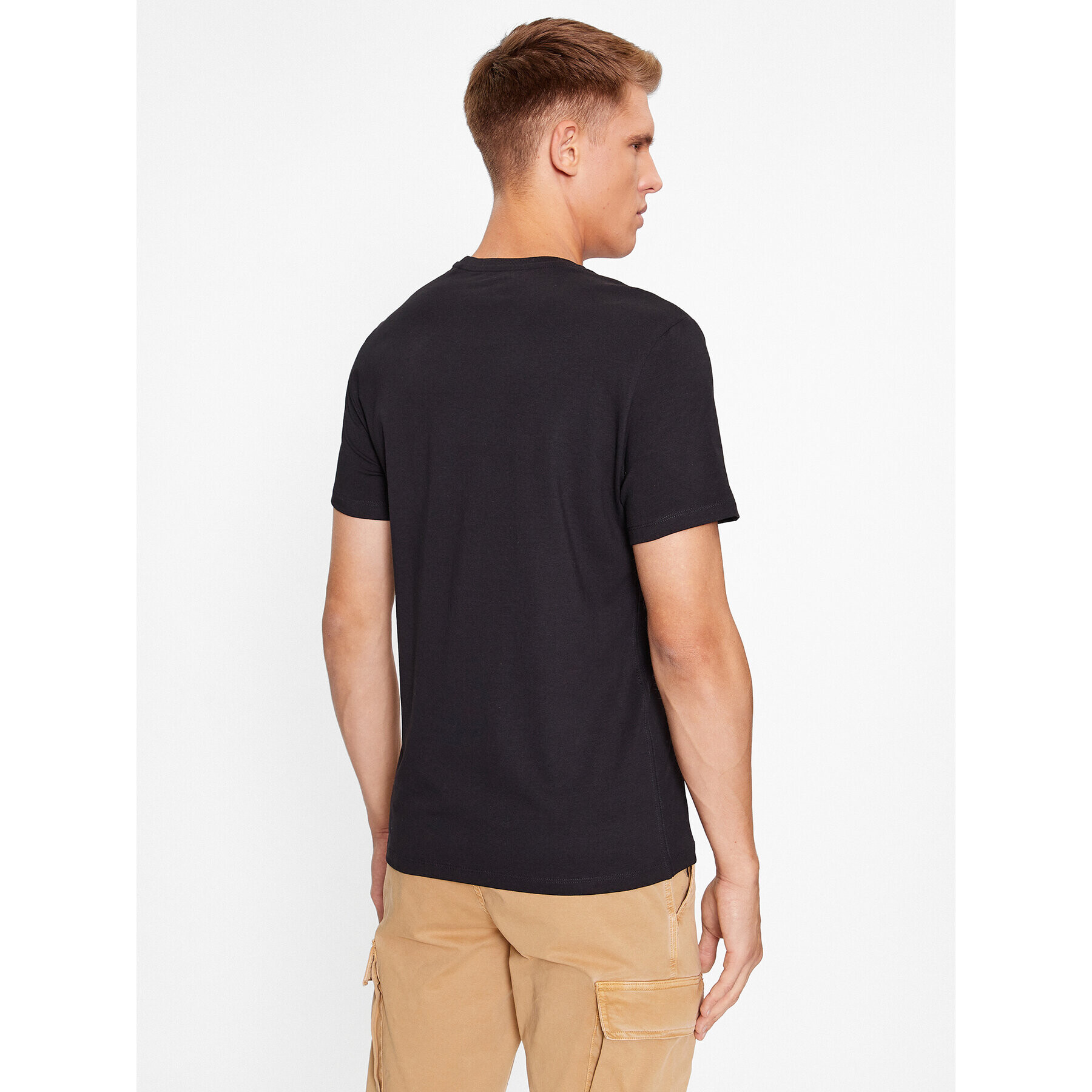 Guess Tricou M3BI29 J1314 Negru Slim Fit - Pled.ro