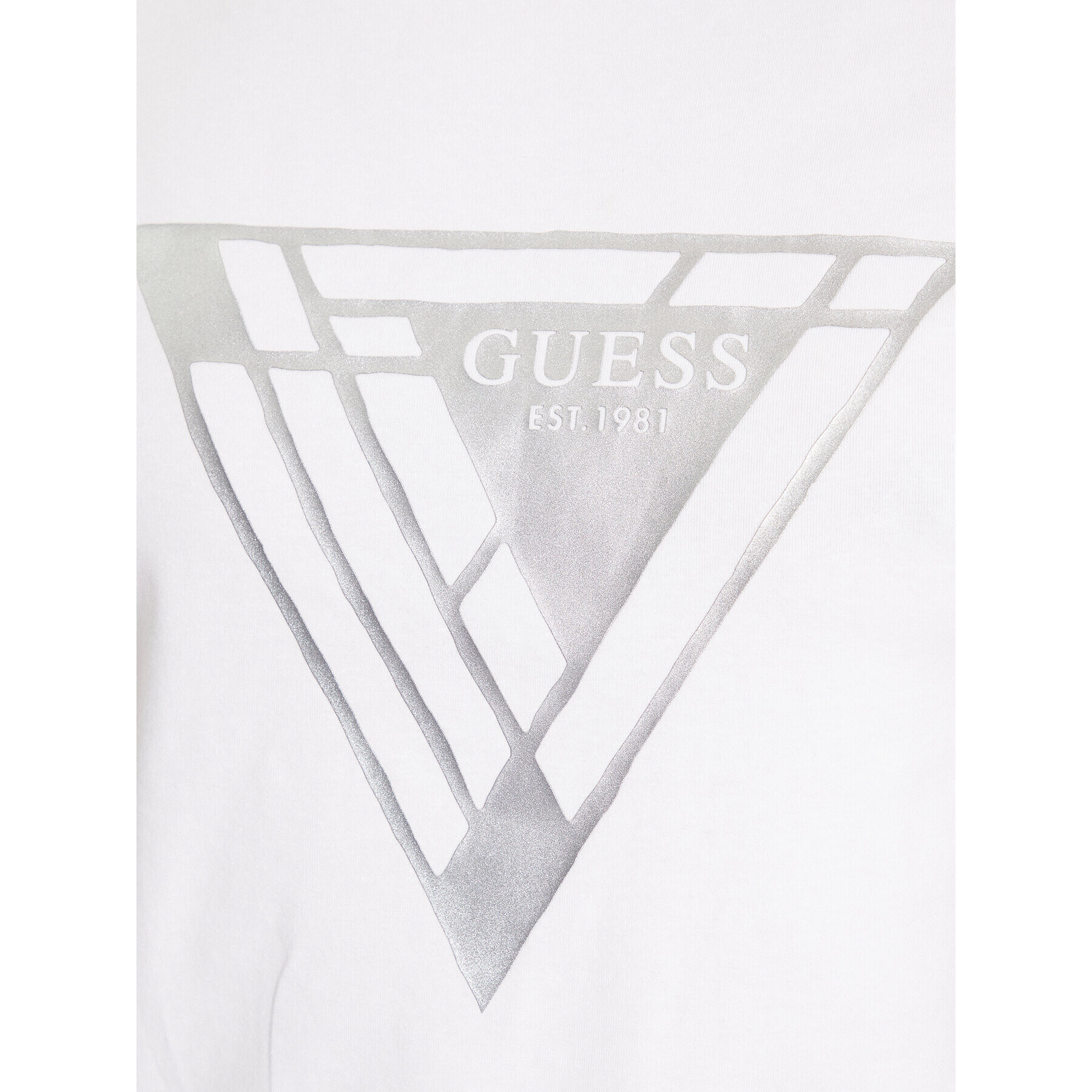 Guess Tricou M3BI35 J1314 Alb Slim Fit - Pled.ro