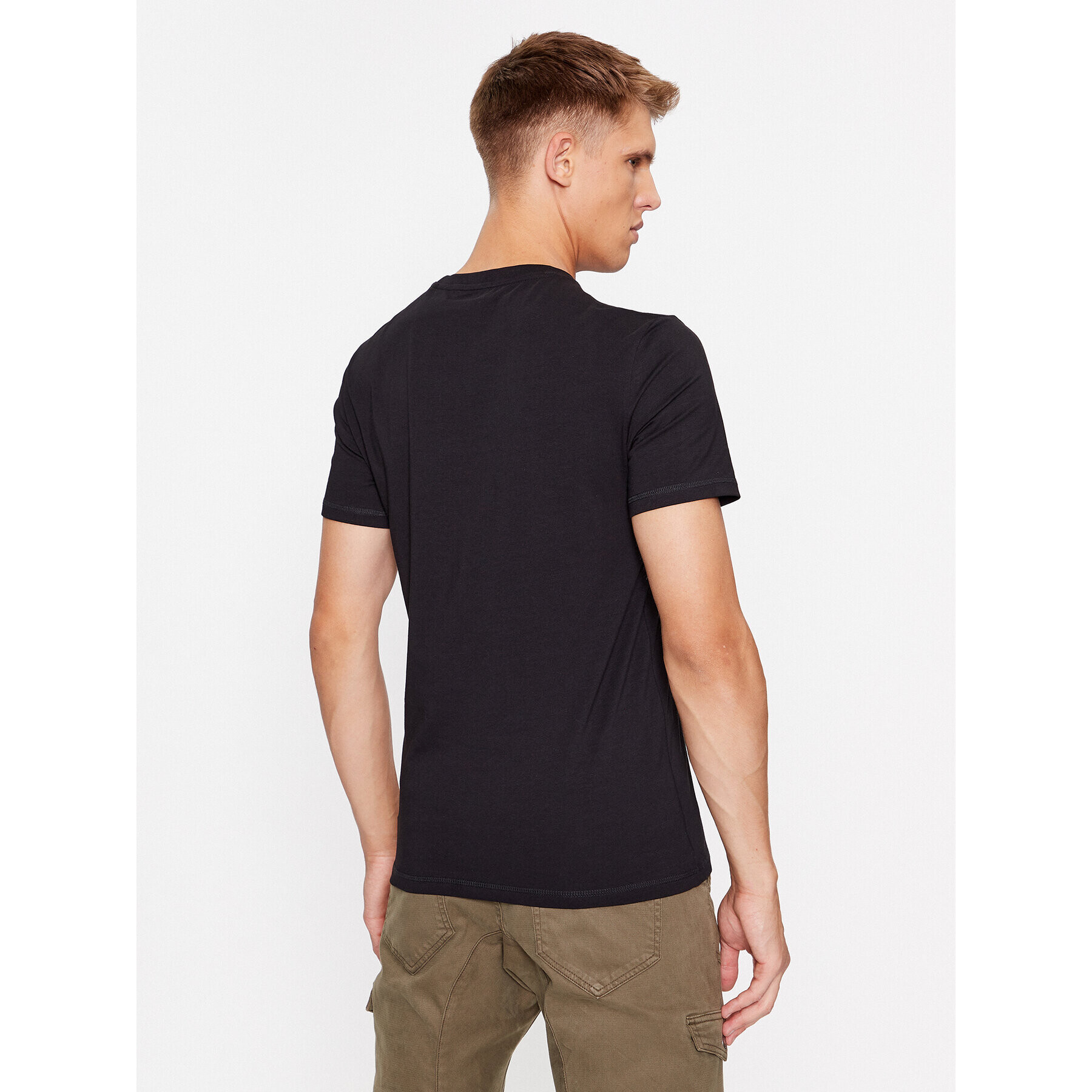 Guess Tricou M3BI35 J1314 Negru Slim Fit - Pled.ro