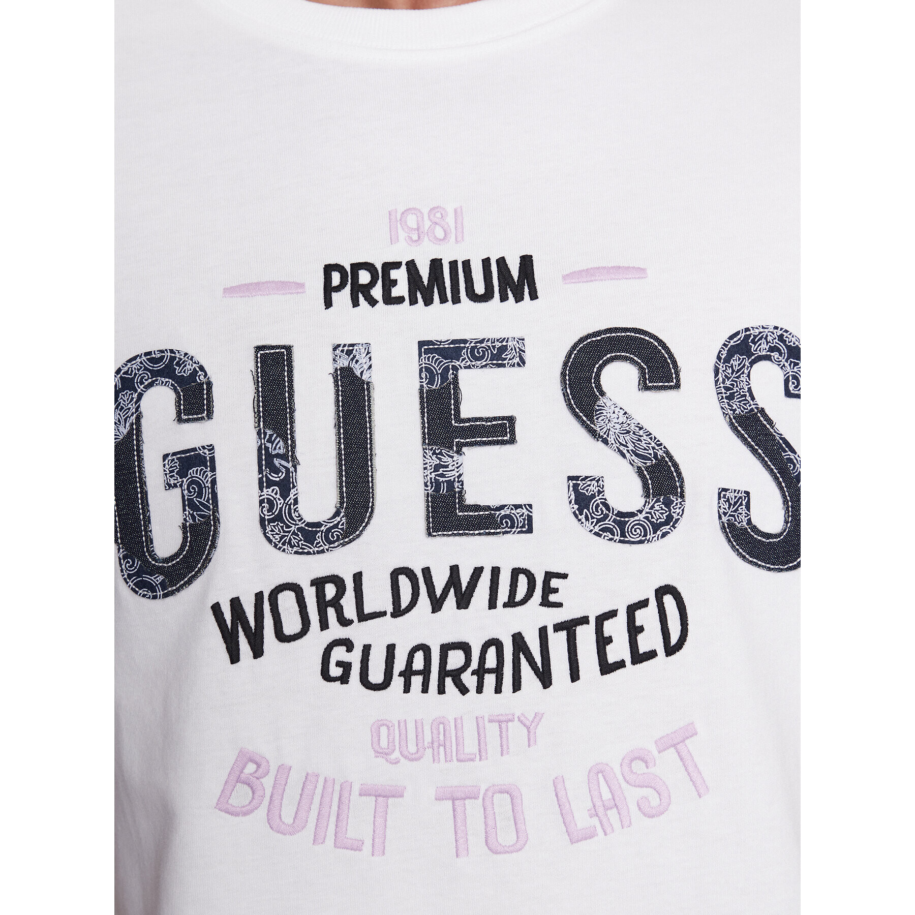 Guess Tricou M3BI41 K8FQ4 Alb Regular Fit - Pled.ro