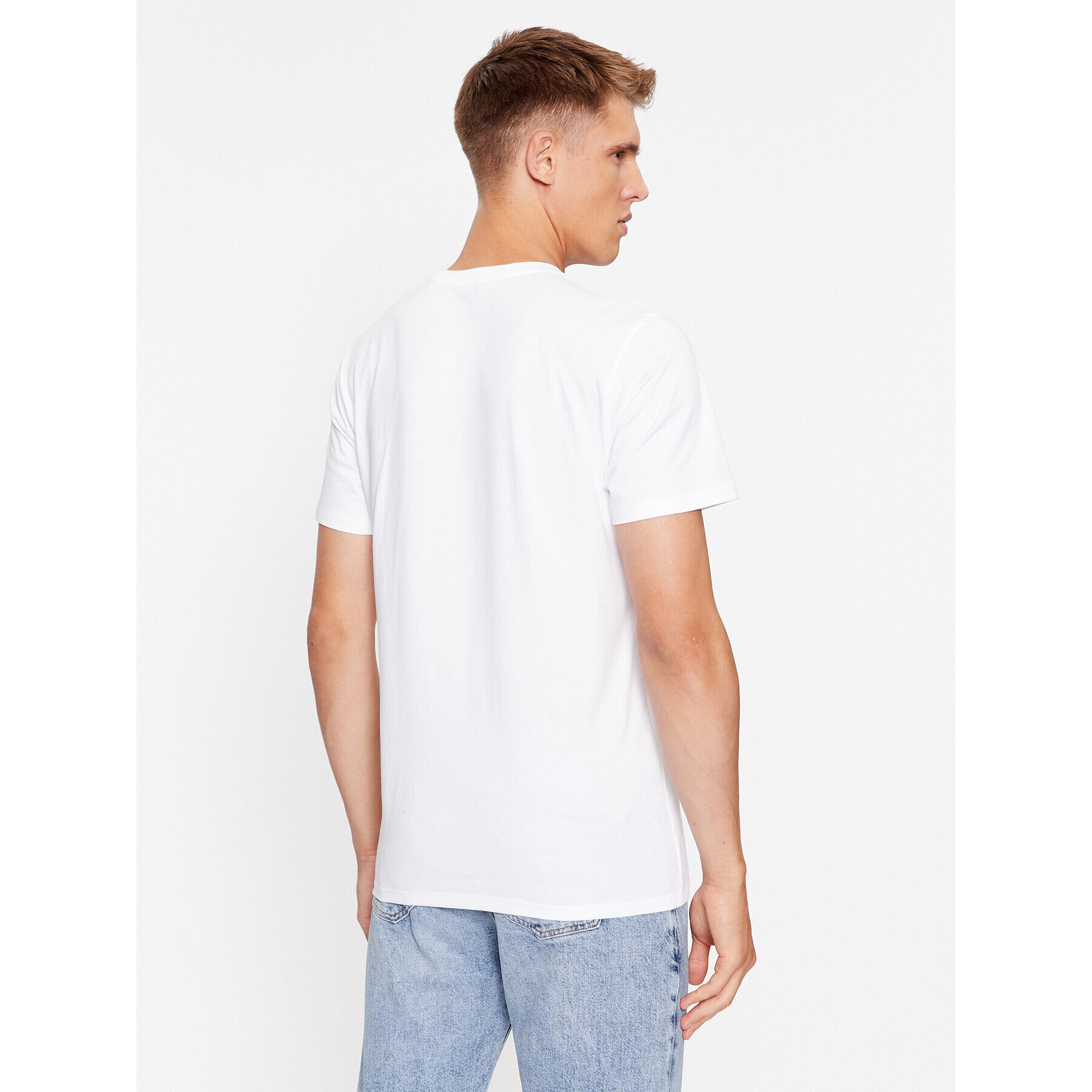 Guess Tricou M3BI64 KBXG1 Alb Slim Fit - Pled.ro